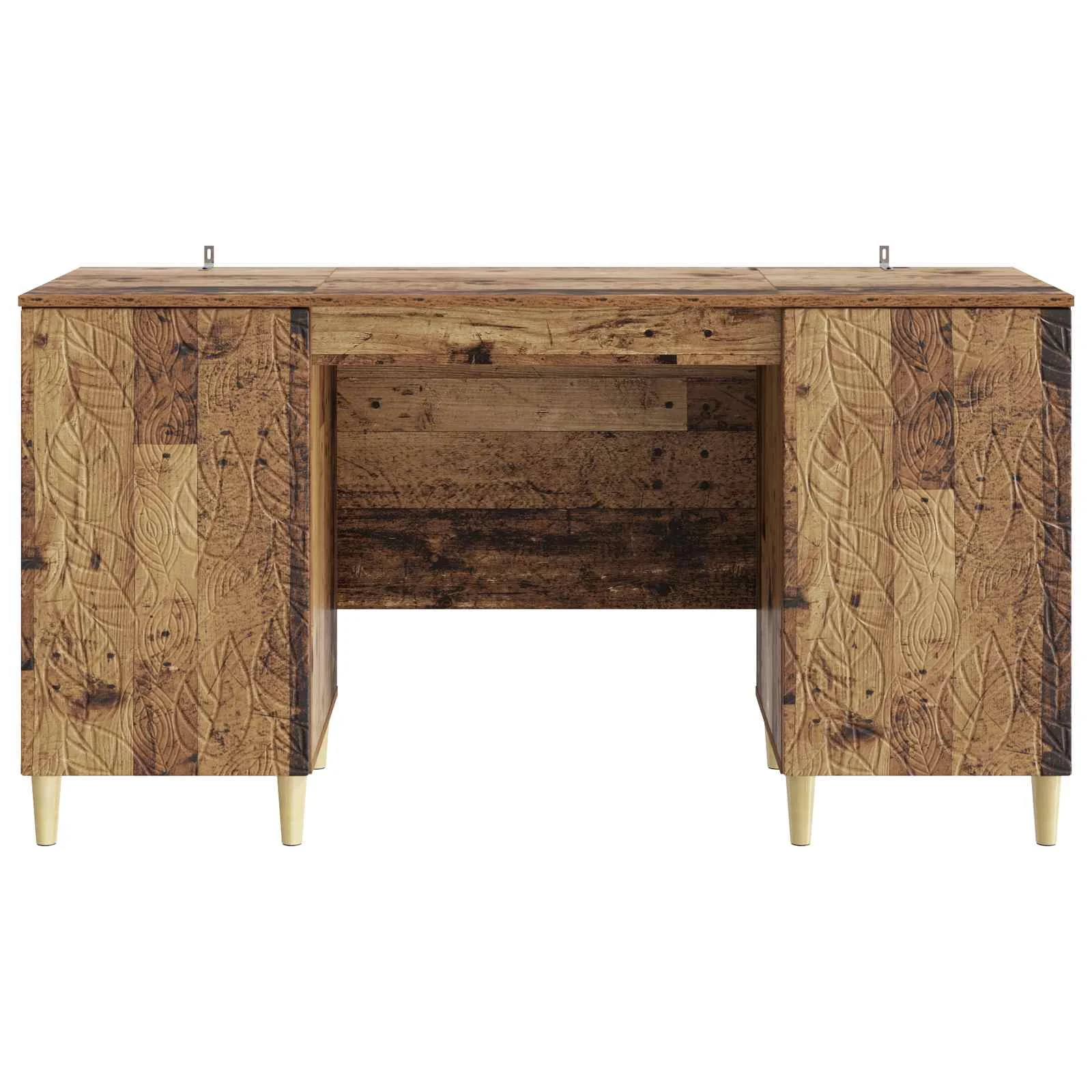 Bureau 142,5 x 50 x 75 cm bois ancien bois d'ingénierie – modèle 6 – vue en situation