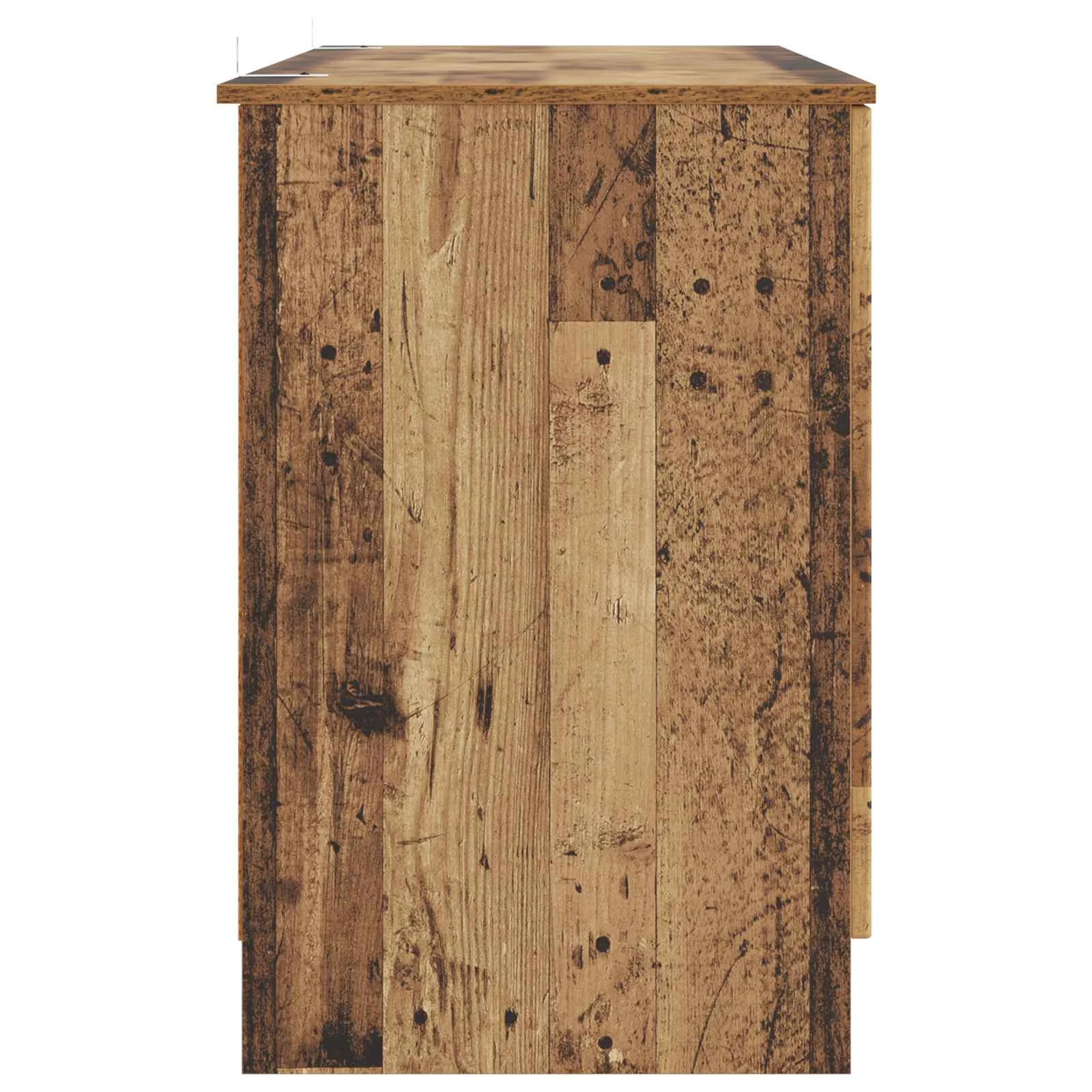 Bureau 142,5 x 50 x 75 cm bois ancien bois d'ingénierie – modèle 9 – vue de dos
