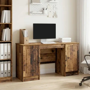 Bureau 142,5 x 50 x 75 cm bois ancien bois d'ingénierie – modèle 9 – vue d’ensemble