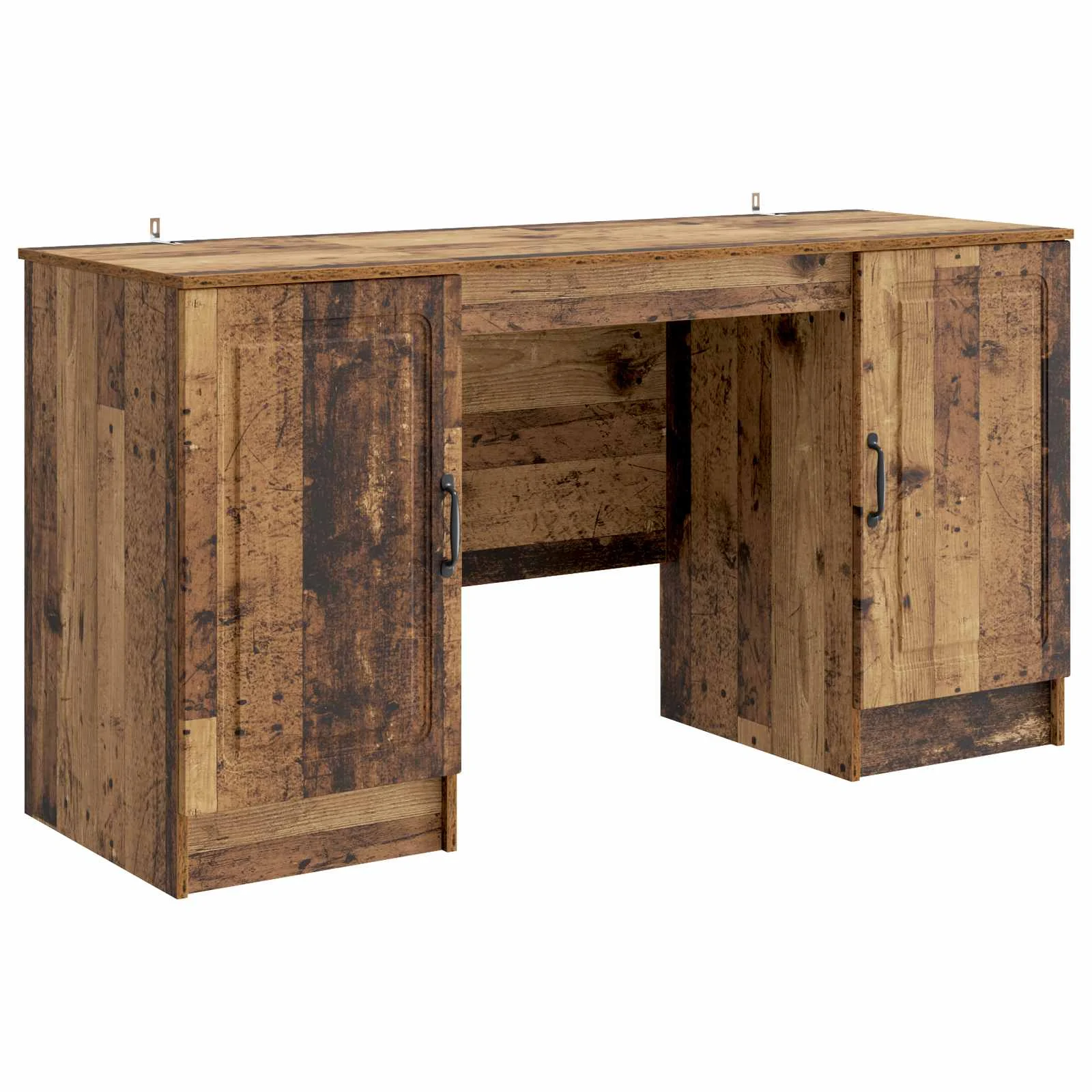 Bureau 142,5 x 50 x 75 cm bois ancien bois d'ingénierie – modèle 9 – vue de côté