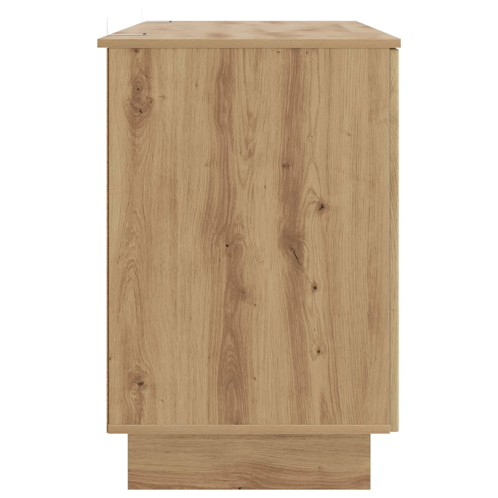 Bureau 142,5 x 50 x 75 cm chêne artisanal bois d'ingénierie – vue de dos