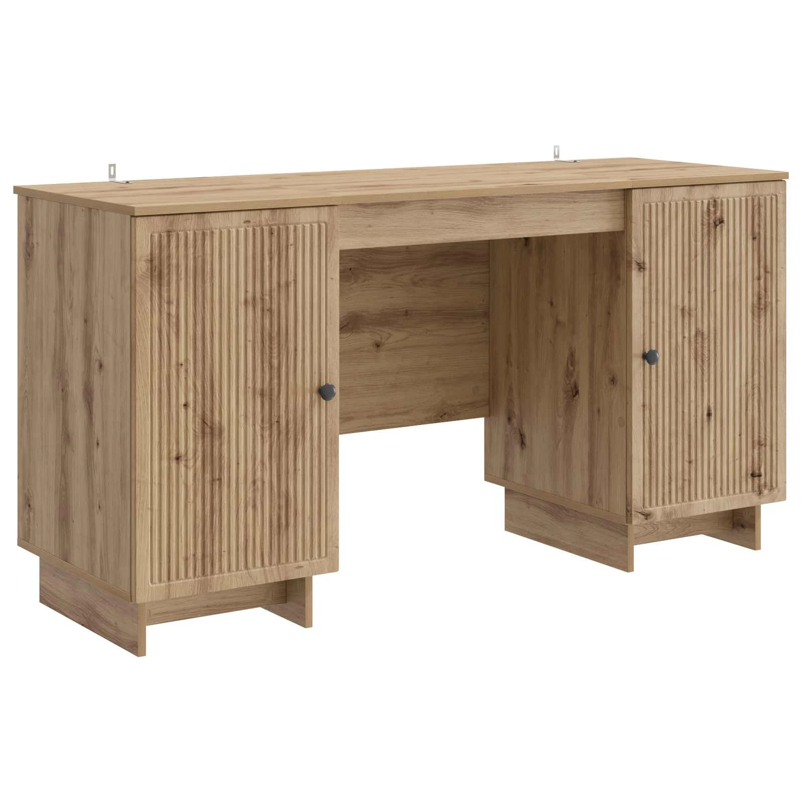 Bureau 142,5 x 50 x 75 cm chêne artisanal bois d'ingénierie – vue de côté