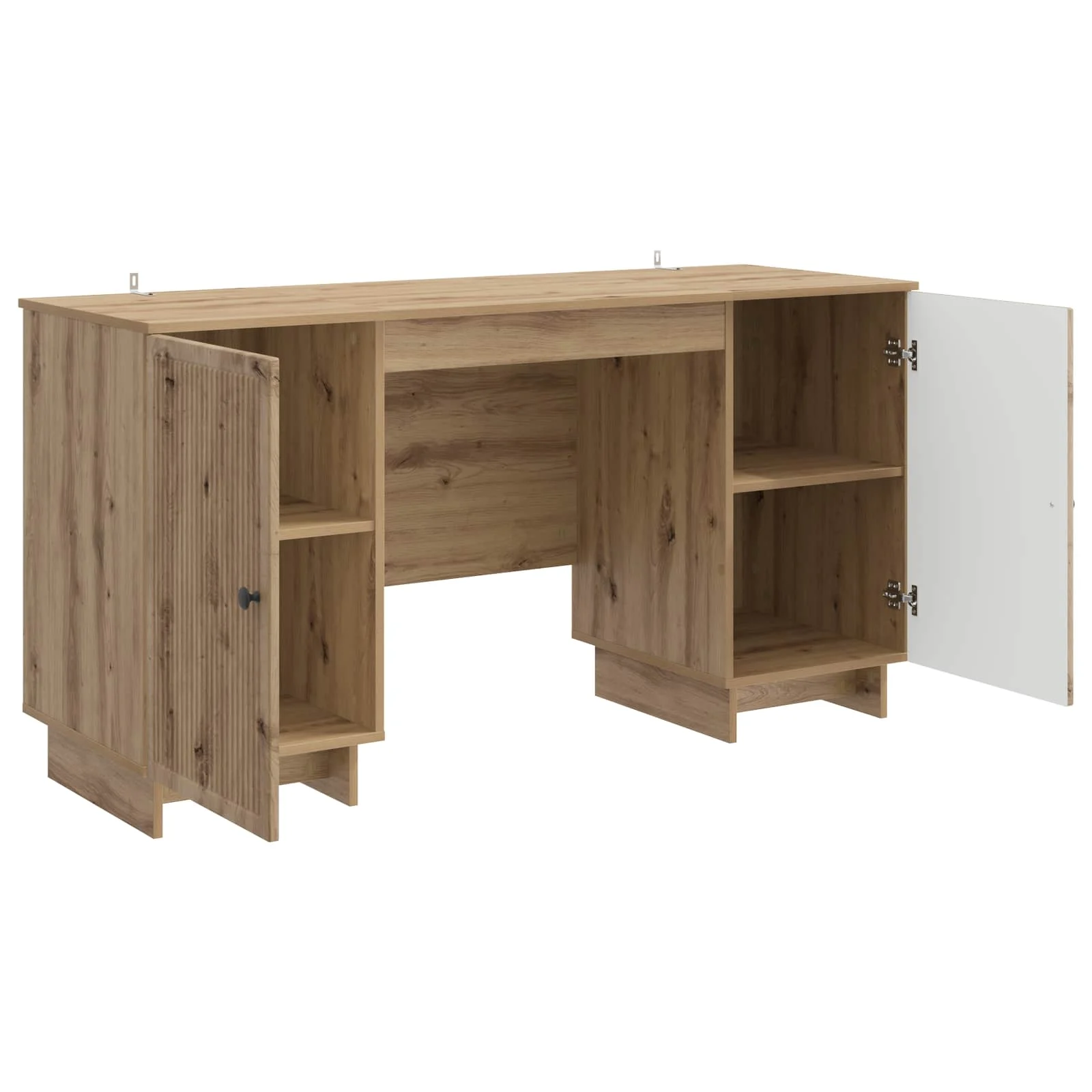 Bureau 142,5 x 50 x 75 cm chêne artisanal bois d'ingénierie – vue en situation