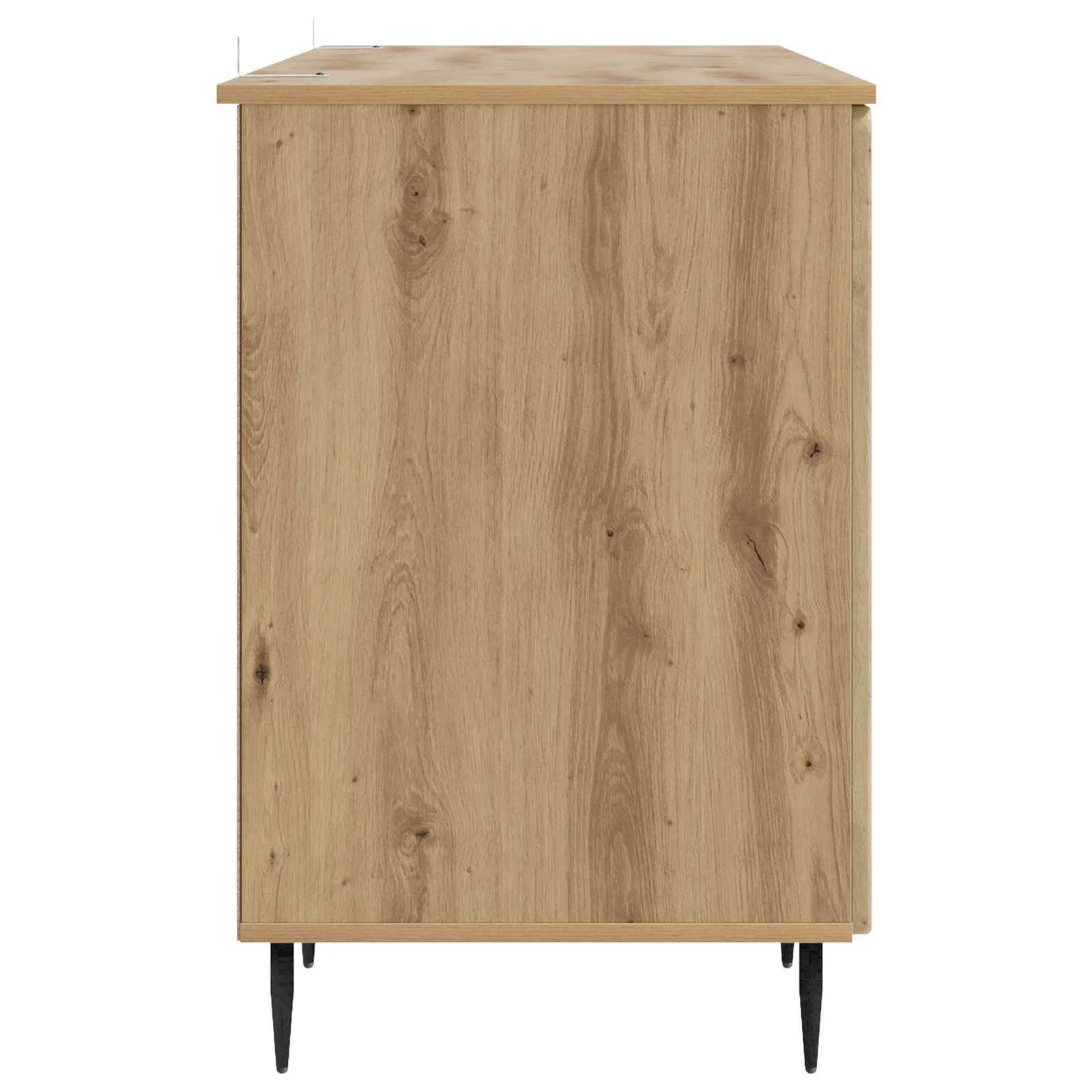 Bureau 142,5 x 50 x 75 cm chêne artisanal bois d'ingénierie – modèle 3 – vue de dos