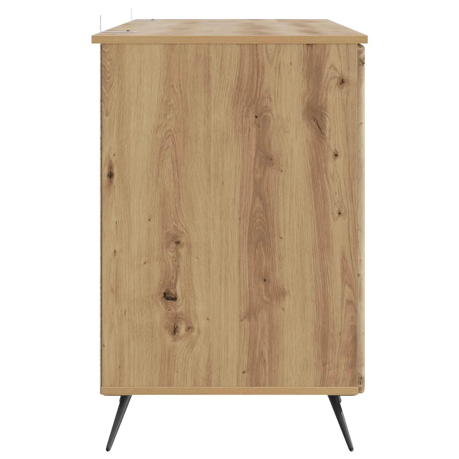 Bureau 142,5 x 50 x 75 cm chêne artisanal bois d'ingénierie – modèle 8 – vue de dos