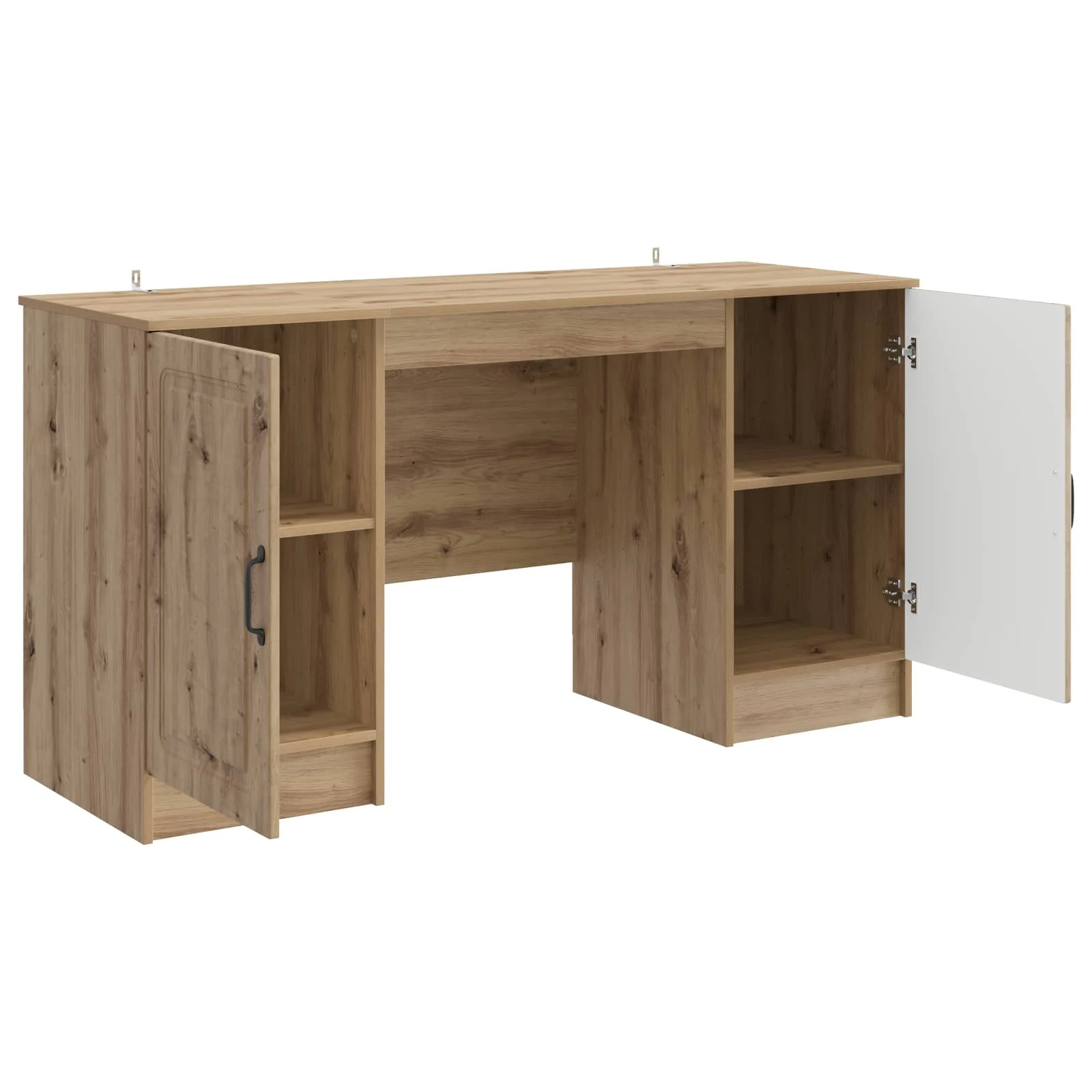Bureau 142,5 x 50 x 75 cm chêne artisanal bois d'ingénierie – modèle 9 – vue en situation