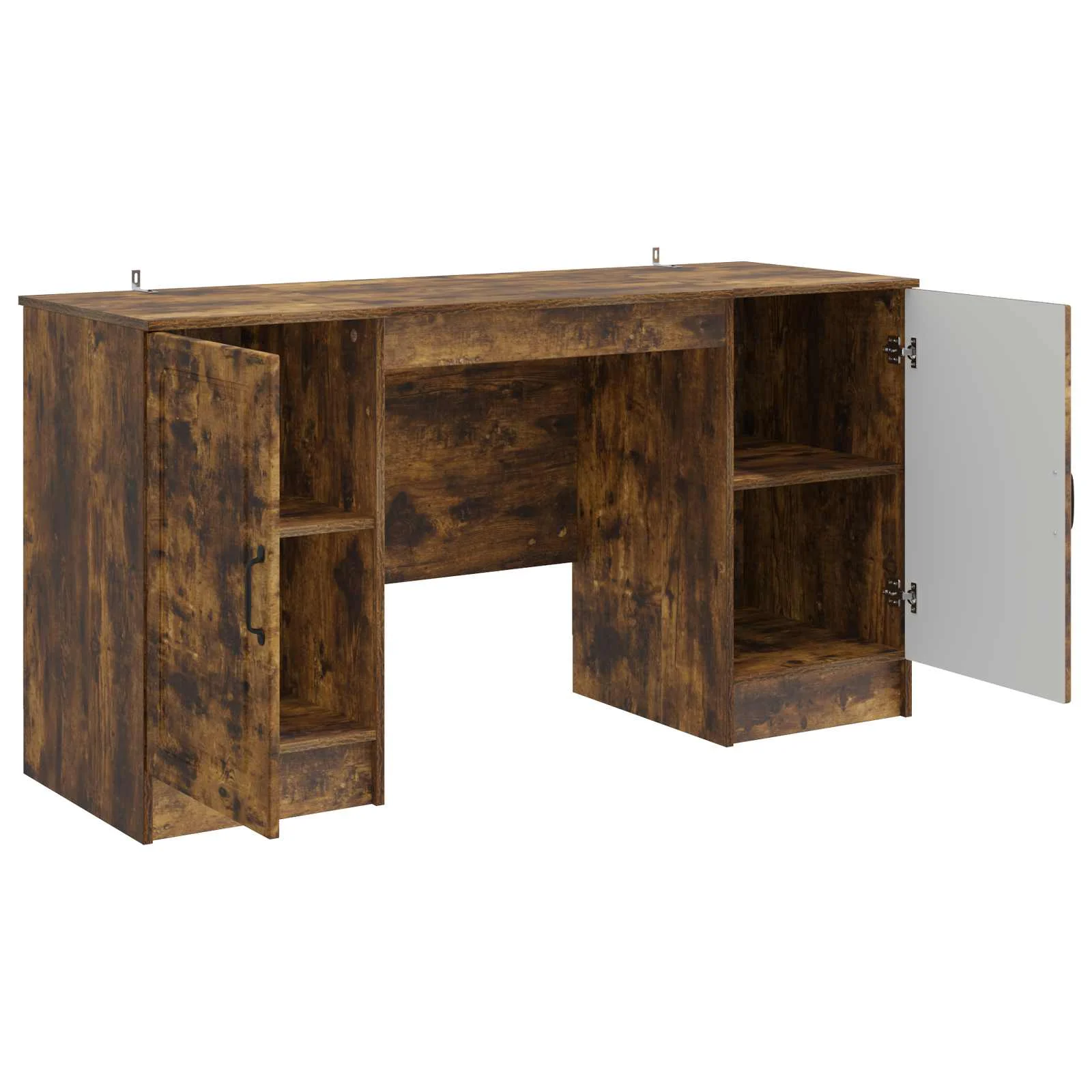 Bureau 142,5 x 50 x 75 cm chêne fumé bois d'ingénierie – modèle 9 – vue en situation