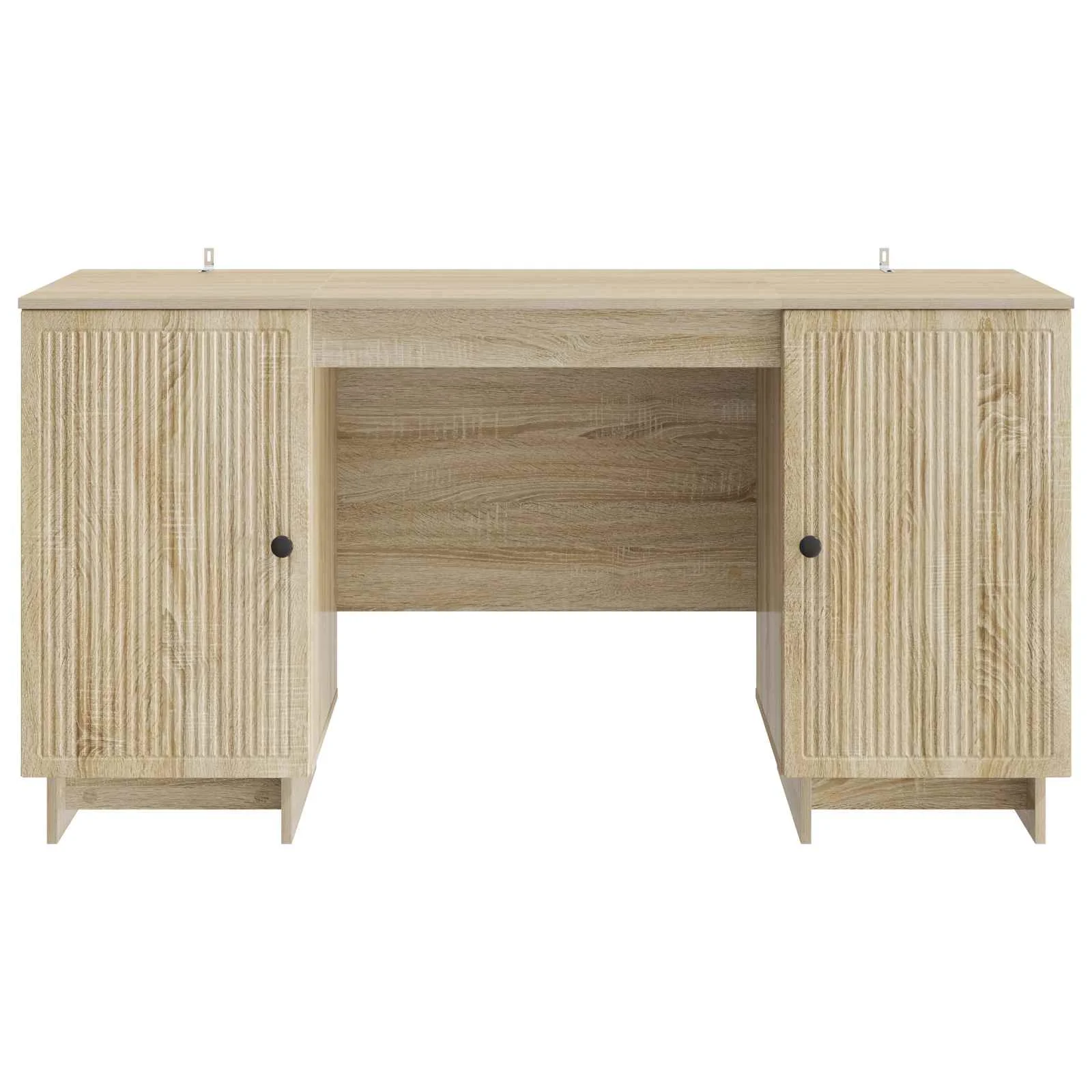 Bureau 142,5 x 50 x 75 cm chêne sonoma bois d'ingénierie – vue de dessus