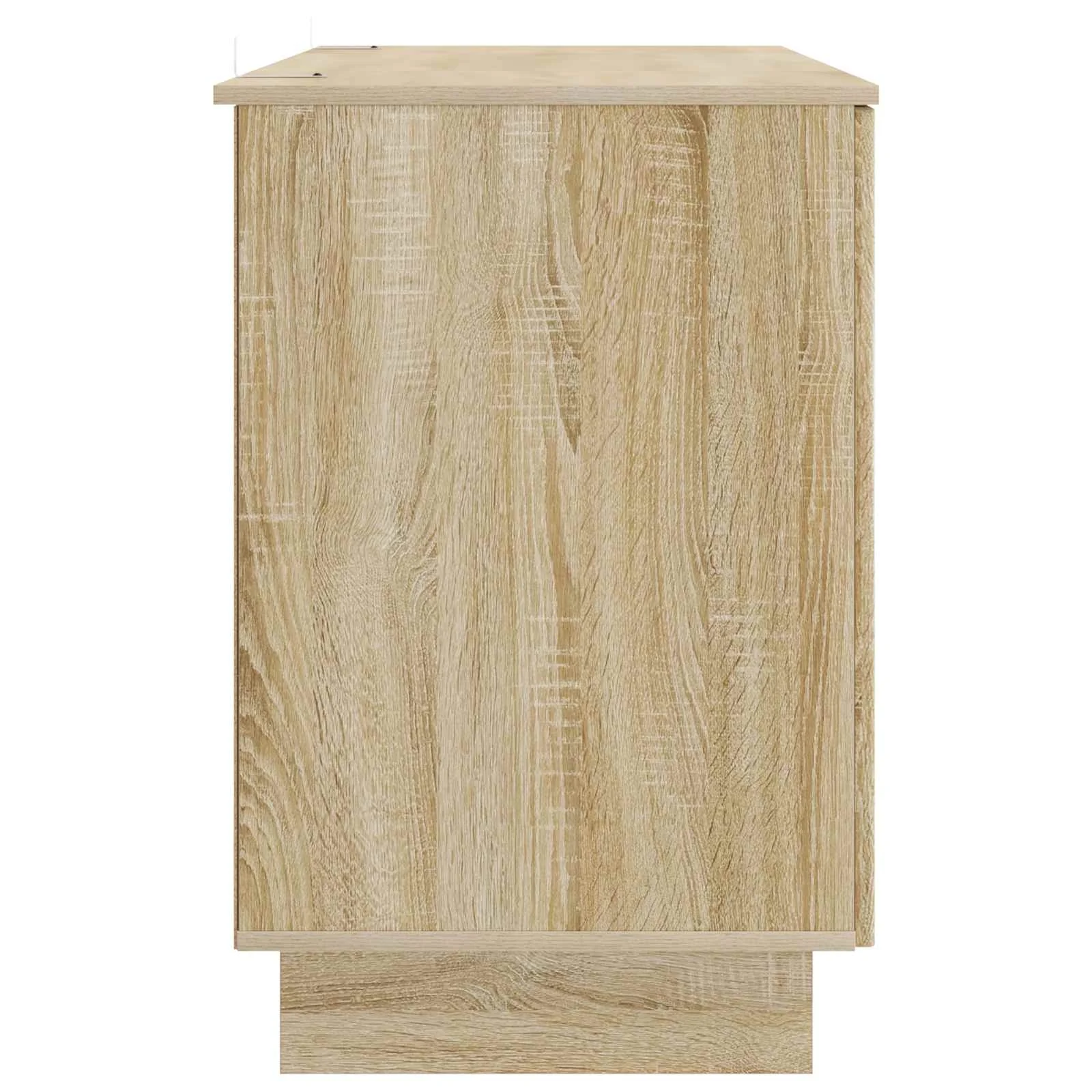 Bureau 142,5 x 50 x 75 cm chêne sonoma bois d'ingénierie – vue de dos
