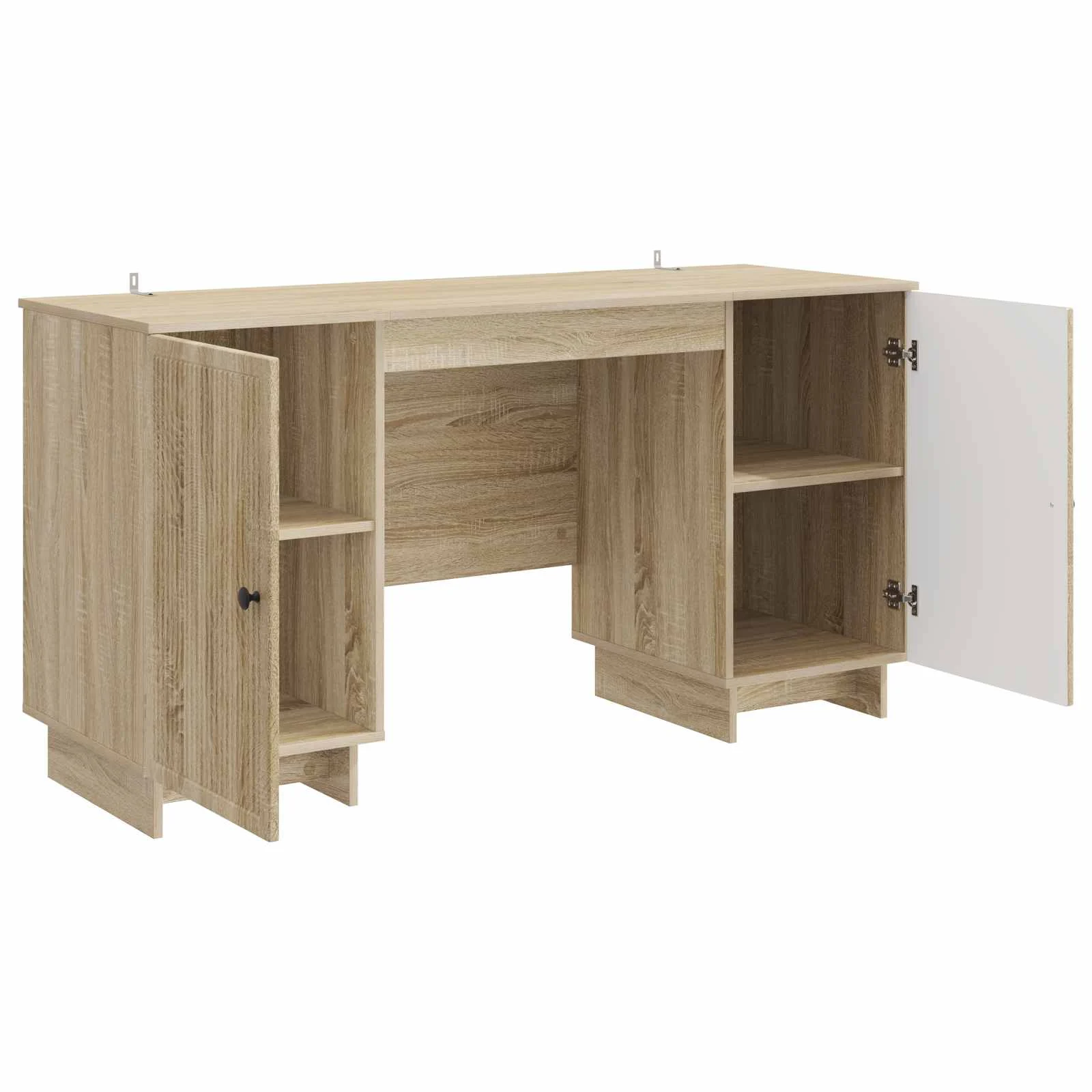 Bureau 142,5 x 50 x 75 cm chêne sonoma bois d'ingénierie – vue en situation