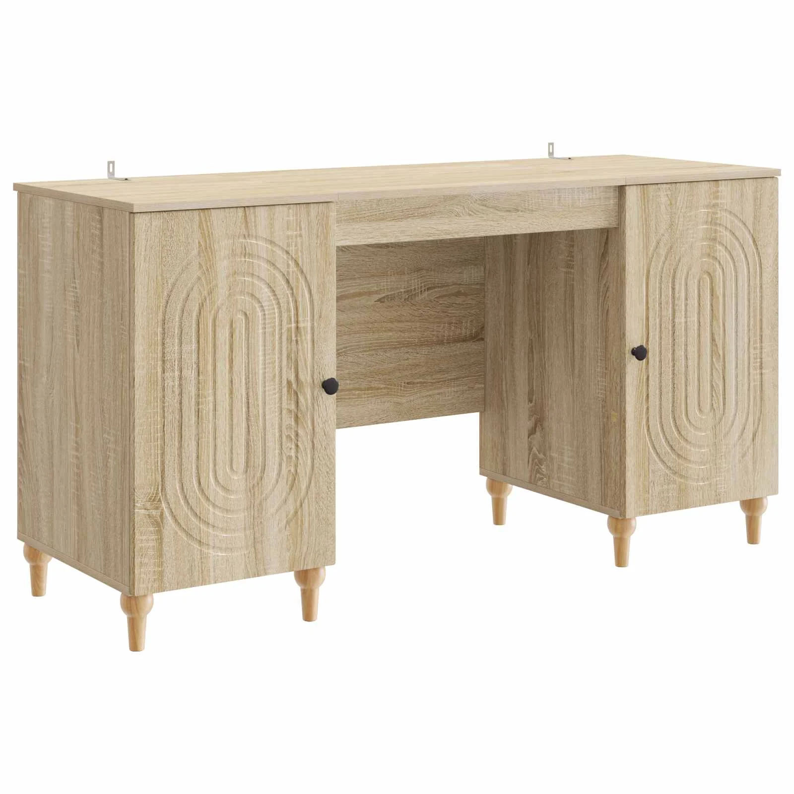 Bureau 142,5 x 50 x 75 cm chêne sonoma bois d'ingénierie – modèle 2 – vue de côté