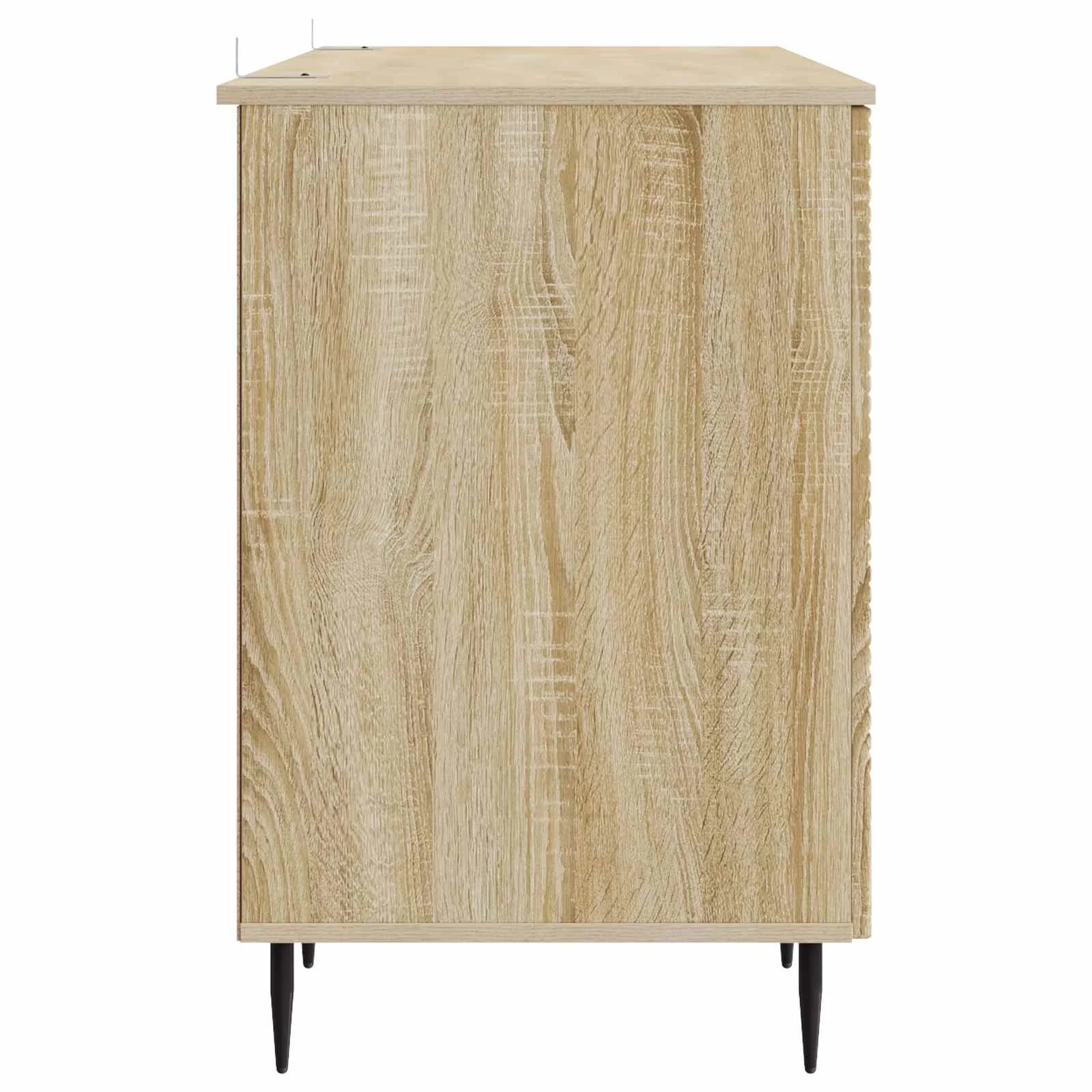 Bureau 142,5 x 50 x 75 cm chêne sonoma bois d'ingénierie – modèle 5 – vue de dos