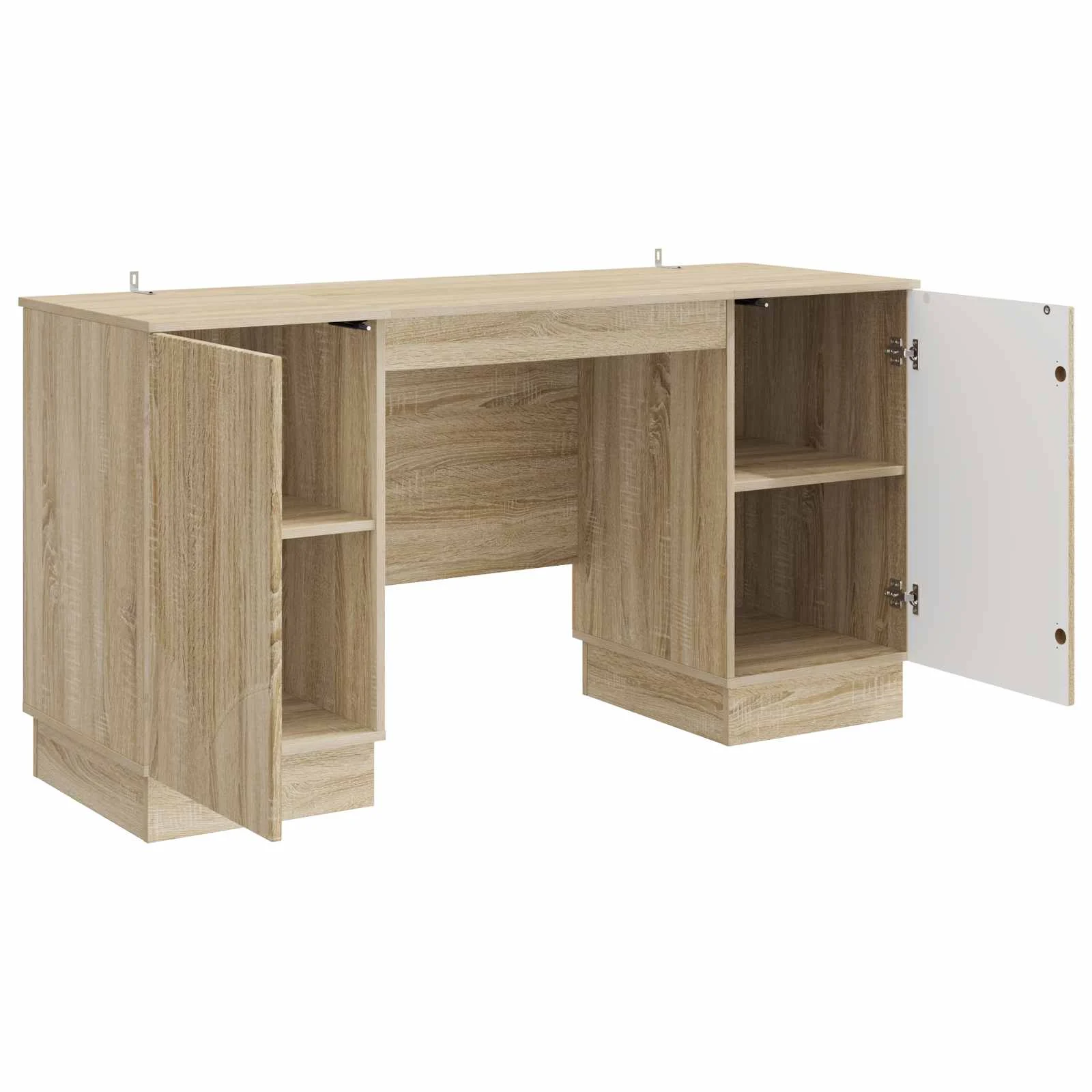 Bureau 142,5 x 50 x 75 cm chêne sonoma bois d'ingénierie – modèle 7 – vue en situation