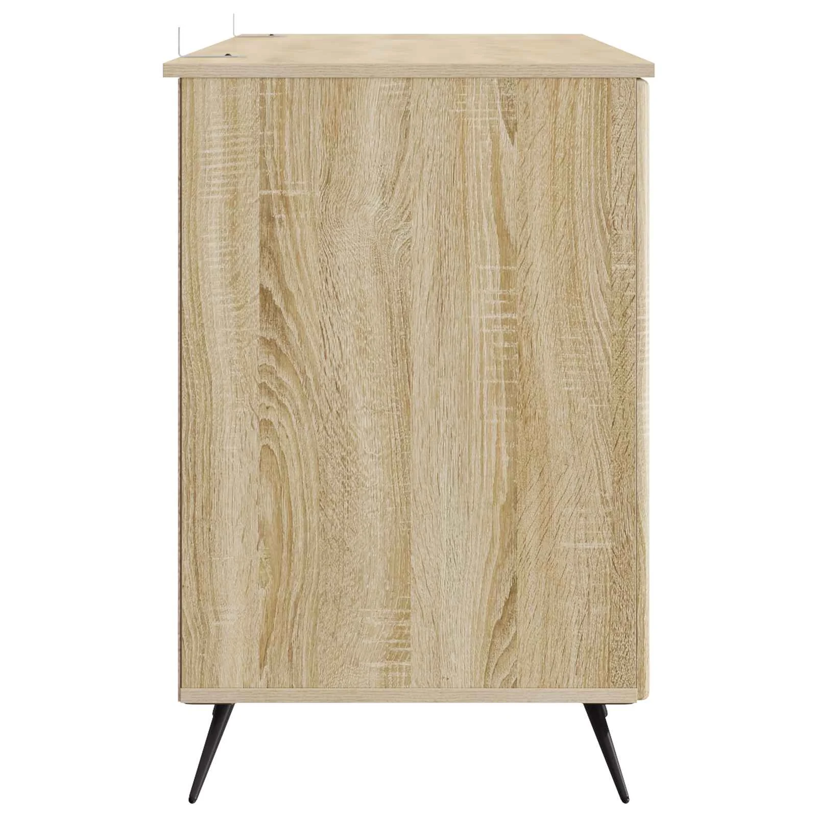 Bureau 142,5 x 50 x 75 cm chêne sonoma bois d'ingénierie – modèle 8 – vue de dos
