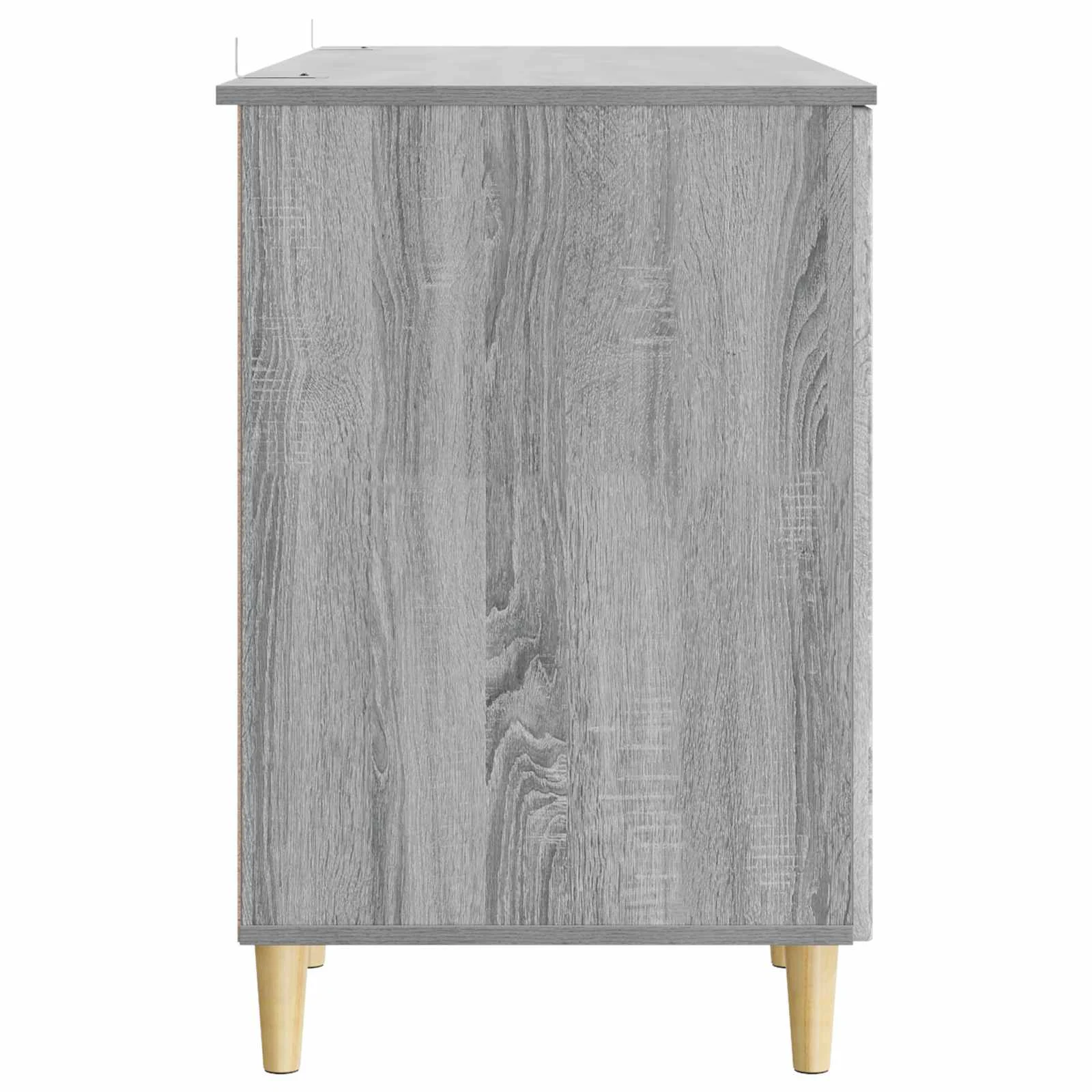 Bureau 142,5 x 50 x 75 cm sonoma gris bois d'ingénierie – modèle 4 – vue de dos