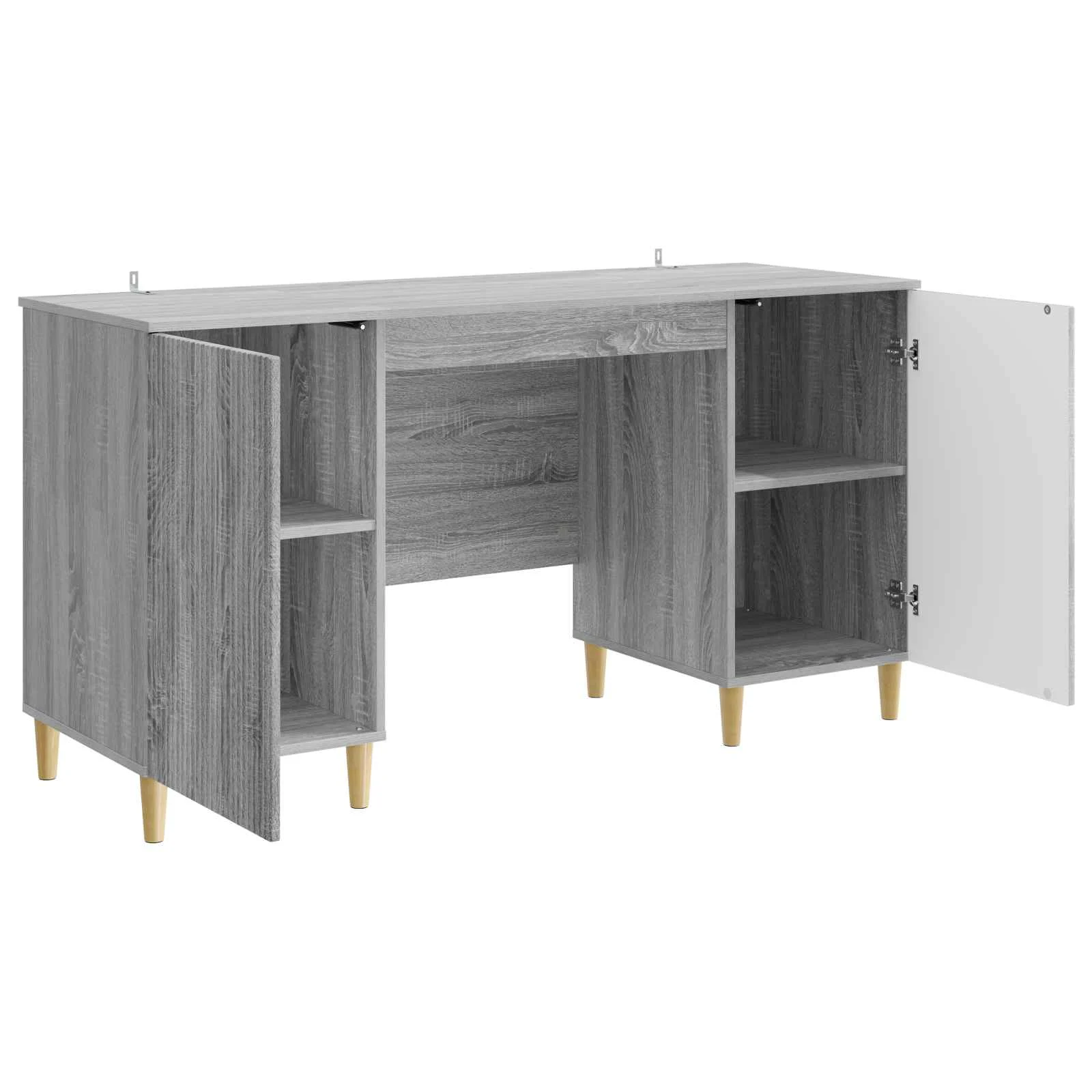 Bureau 142,5 x 50 x 75 cm sonoma gris bois d'ingénierie – modèle 4 – vue en situation