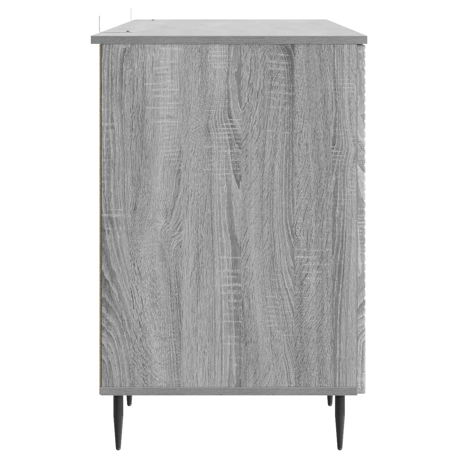 Bureau 142,5 x 50 x 75 cm sonoma gris bois d'ingénierie – modèle 5 – vue de dos