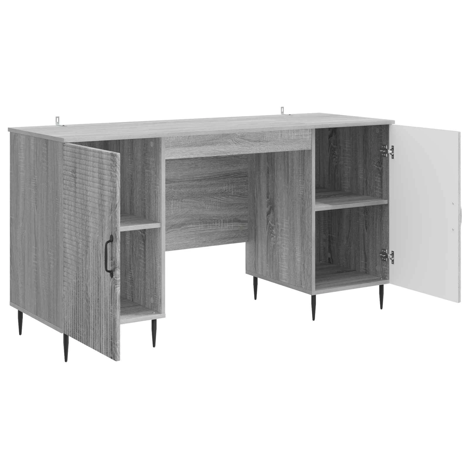 Bureau 142,5 x 50 x 75 cm sonoma gris bois d'ingénierie – modèle 5 – vue en situation