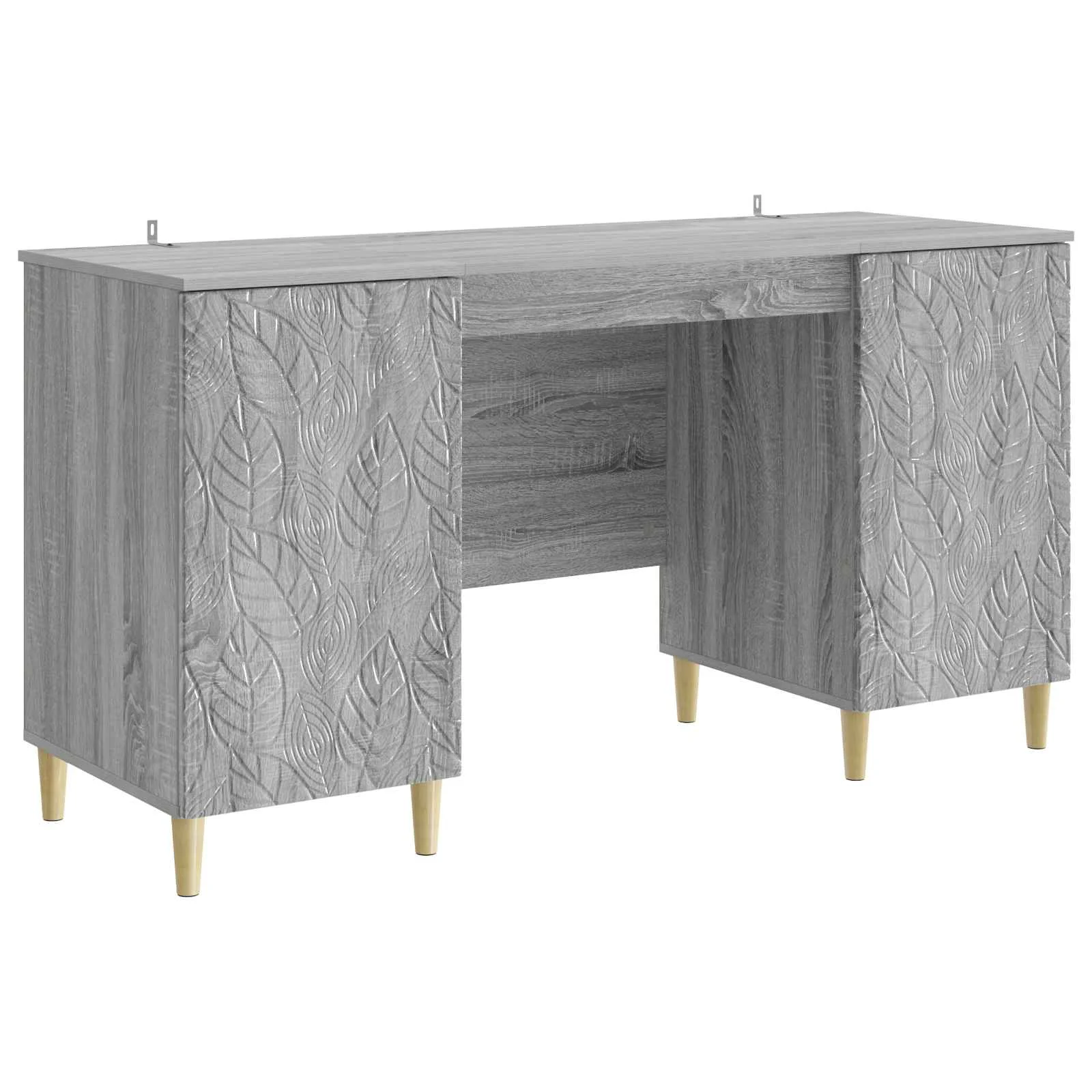 Bureau 142,5 x 50 x 75 cm sonoma gris bois d'ingénierie – modèle 6 – vue de côté