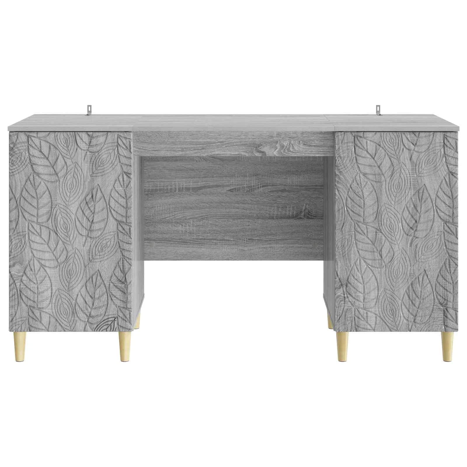 Bureau 142,5 x 50 x 75 cm sonoma gris bois d'ingénierie – modèle 6 – vue en situation