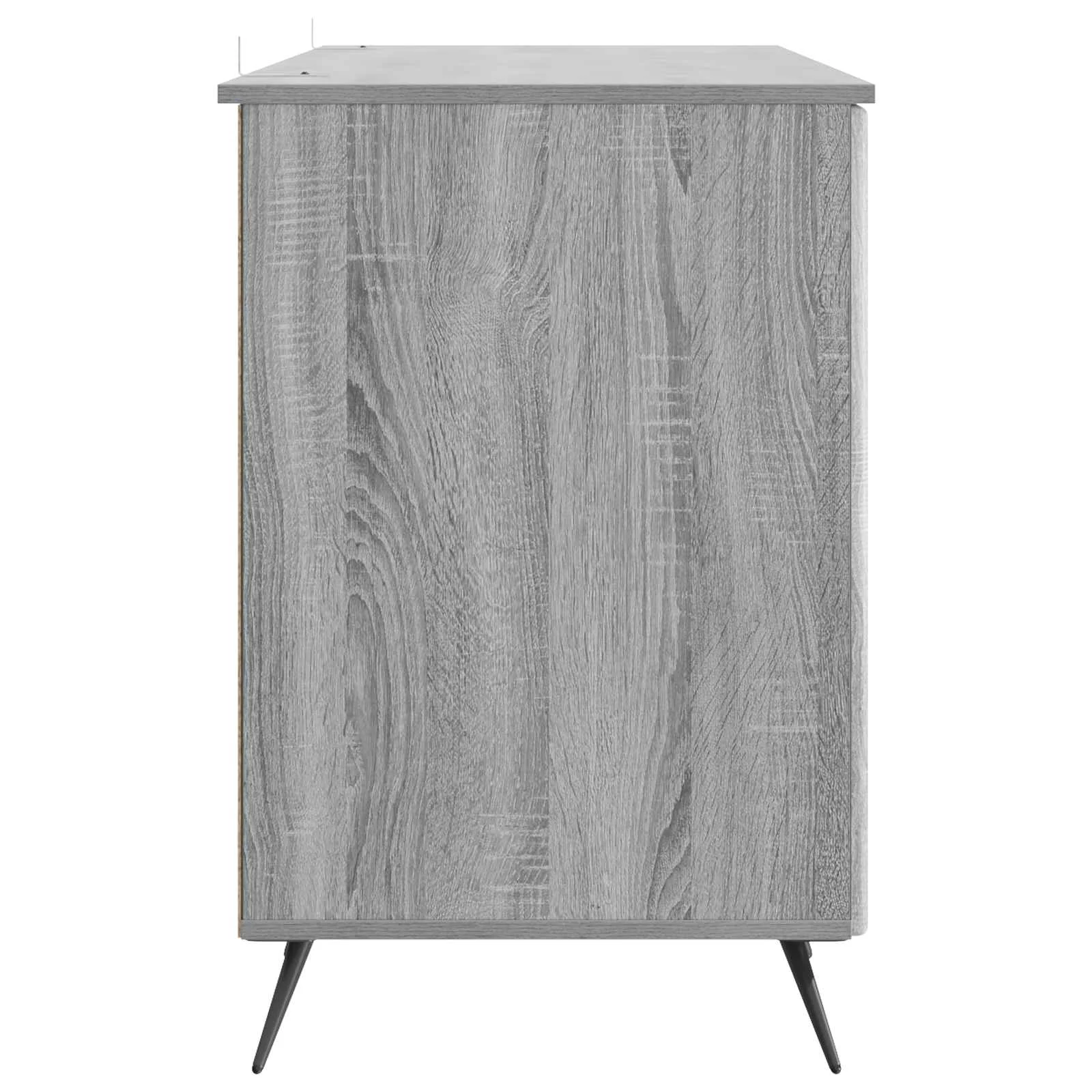 Bureau 142,5 x 50 x 75 cm sonoma gris bois d'ingénierie – modèle 8 – vue de dos