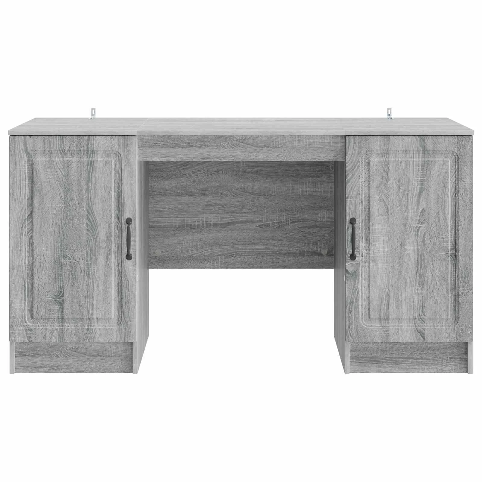 Bureau 142,5 x 50 x 75 cm sonoma gris bois d'ingénierie – modèle 9 – vue de dessus