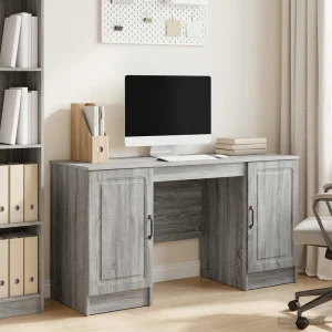 Bureau 142,5 x 50 x 75 cm sonoma gris bois d'ingénierie – modèle 9 – vue d’ensemble