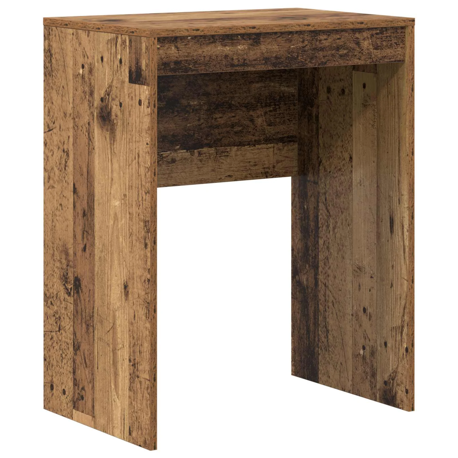 Bureau en 2 éléments 105,5 x 34 x 127 cm bois ancien – vue de dessus