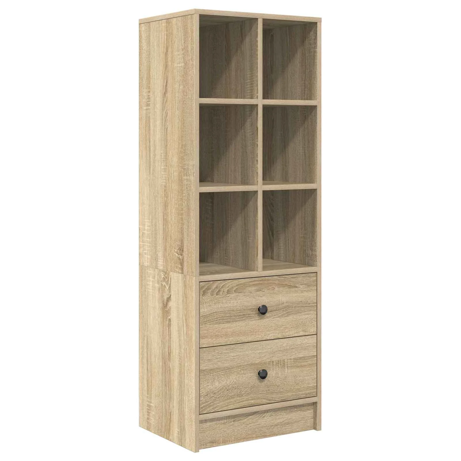 Bureau en 2 éléments 105,5 x 34 x 127 cm chêne sonoma – vue de dos