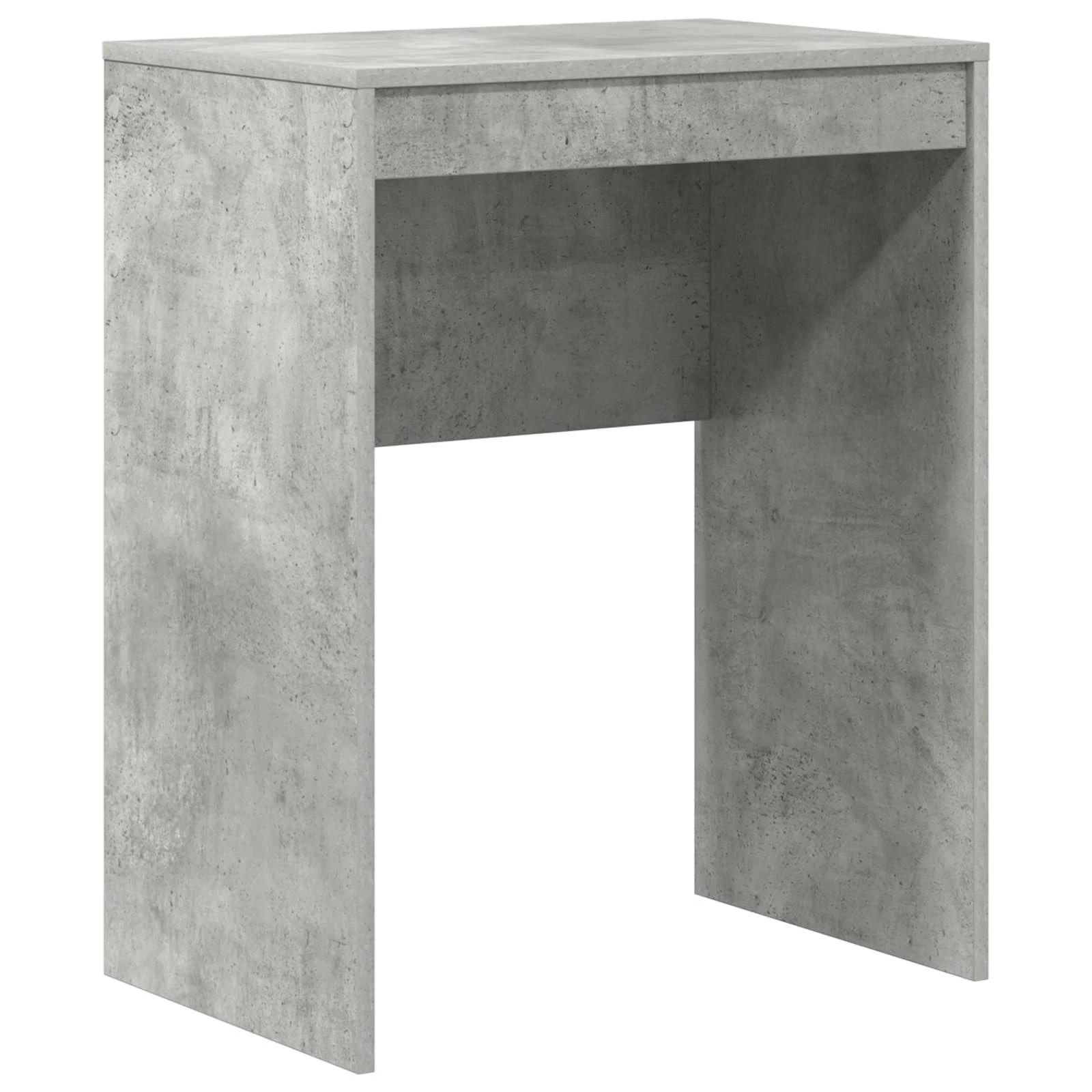 Bureau en 2 éléments 105,5 x 34 x 127 cm gris béton – vue de dessus