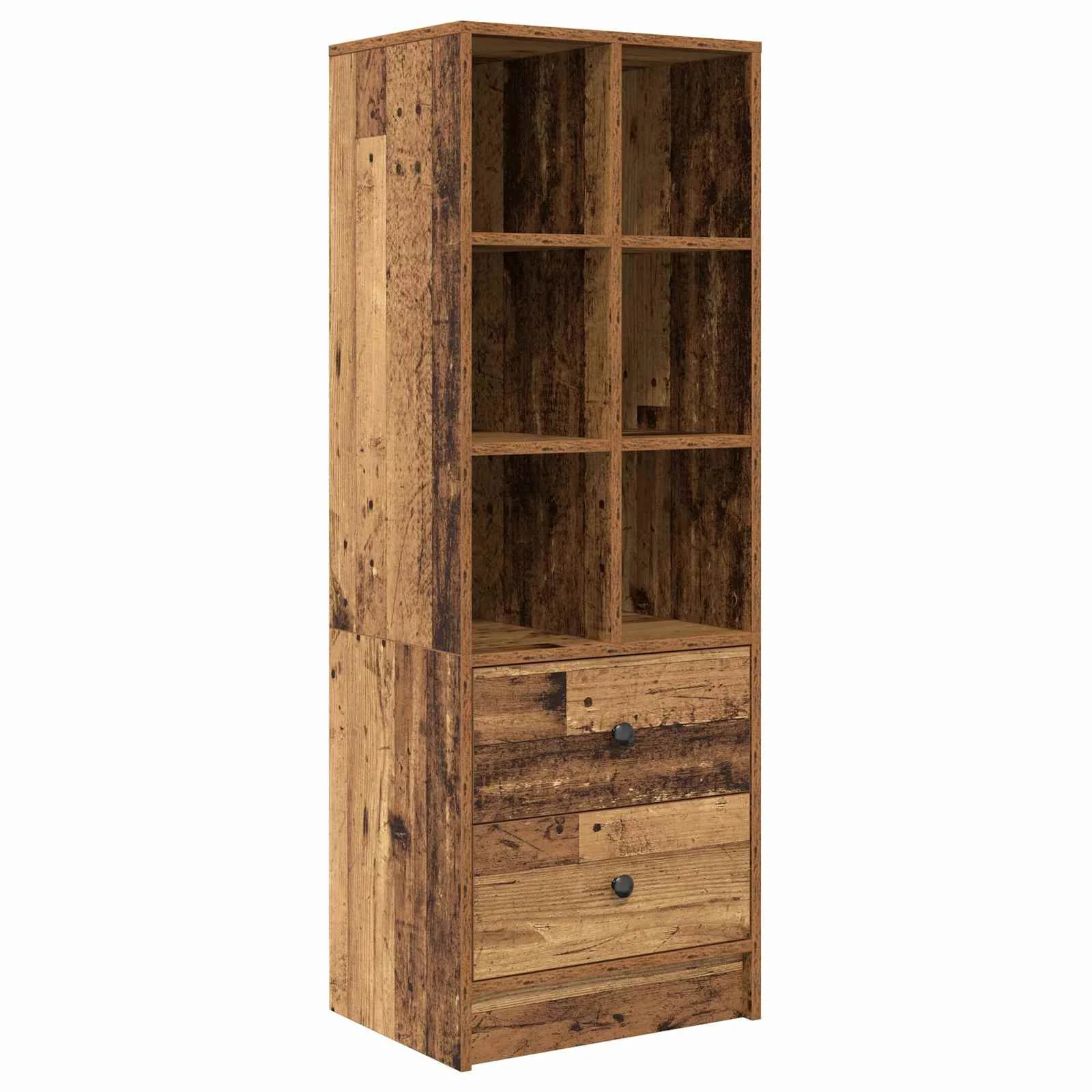 Bureau en 2 éléments 105,5 x 50 x 127 cm bois ancien – vue de dos