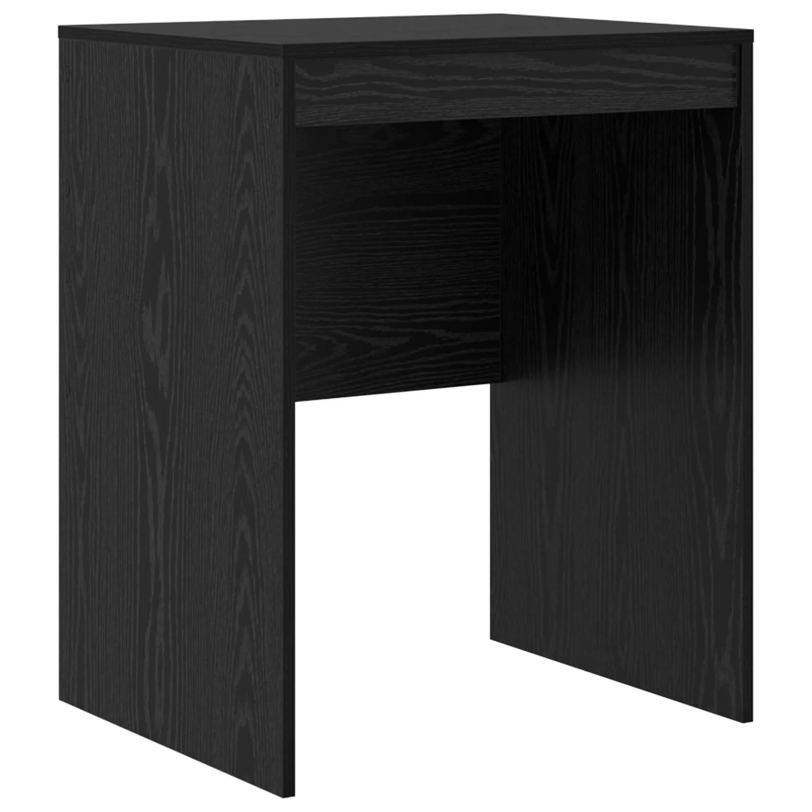 Bureau en 2 éléments 105,5 x 50 x 127 cm chêne noir – vue de dessus