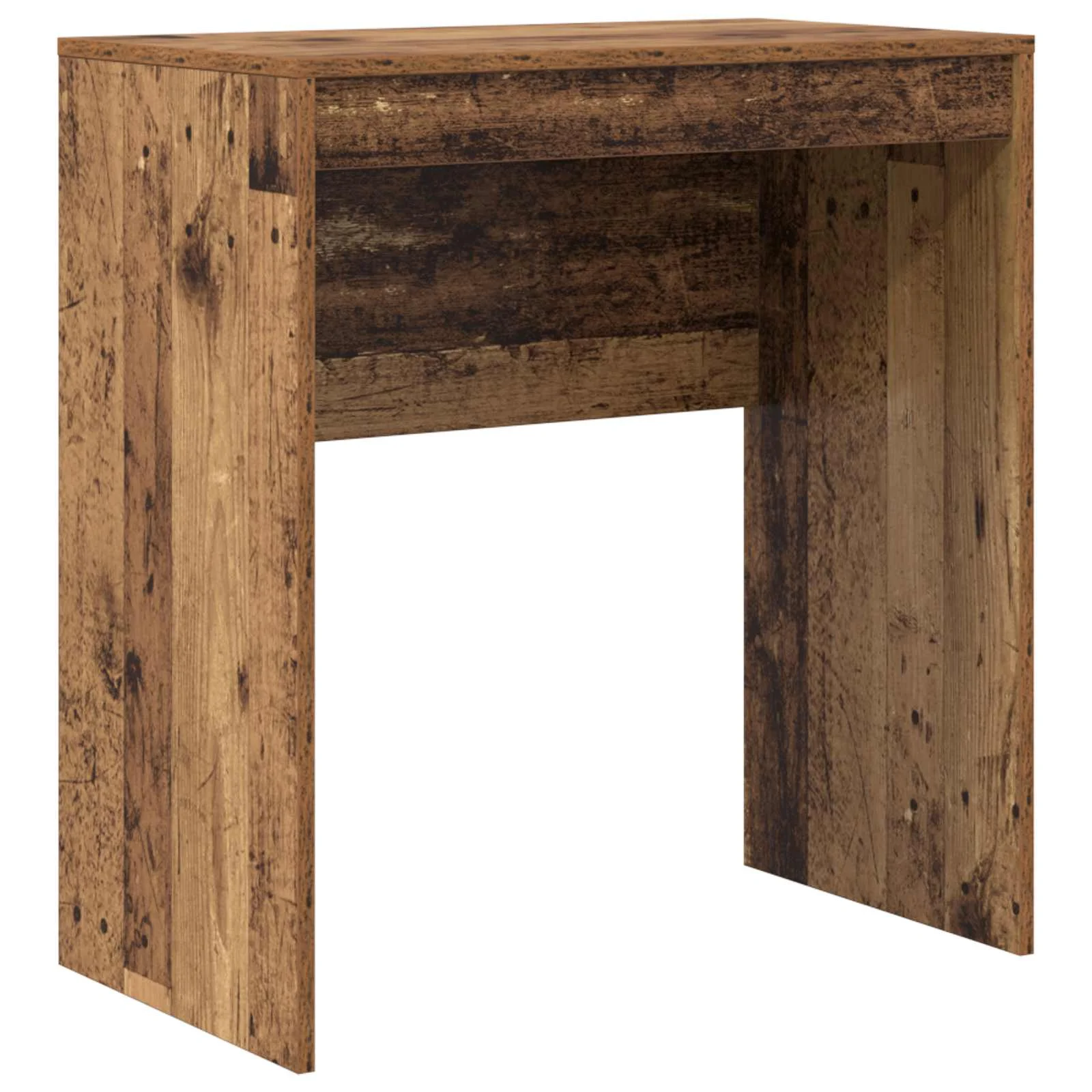 Bureau en 2 éléments 115,5 x 40 x 127 cm bois ancien – vue de dessus