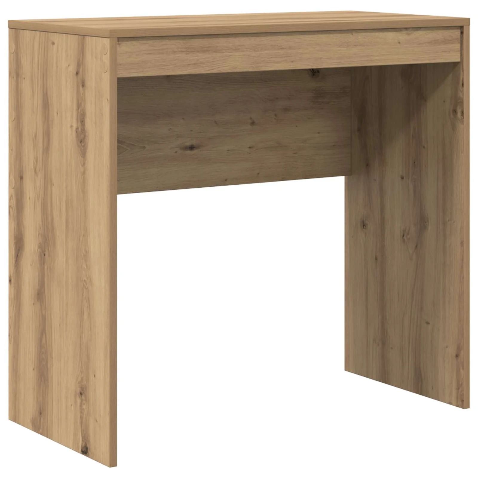 Bureau en 2 éléments 125,5 x 40 x 127 cm chêne artisanal – vue de dessus