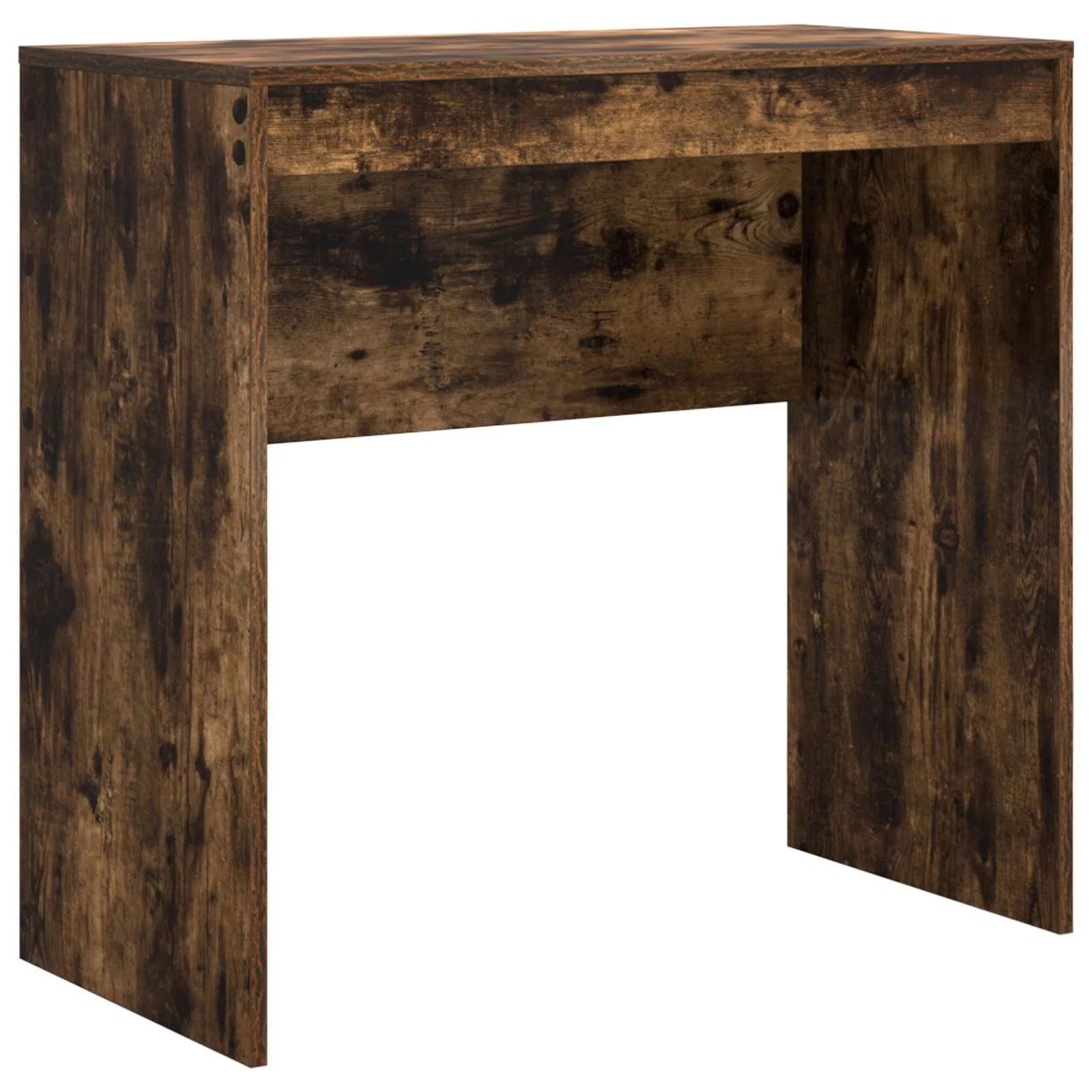 Bureau en 2 éléments 125,5 x 40 x 127 cm chêne fumé – vue de dessus