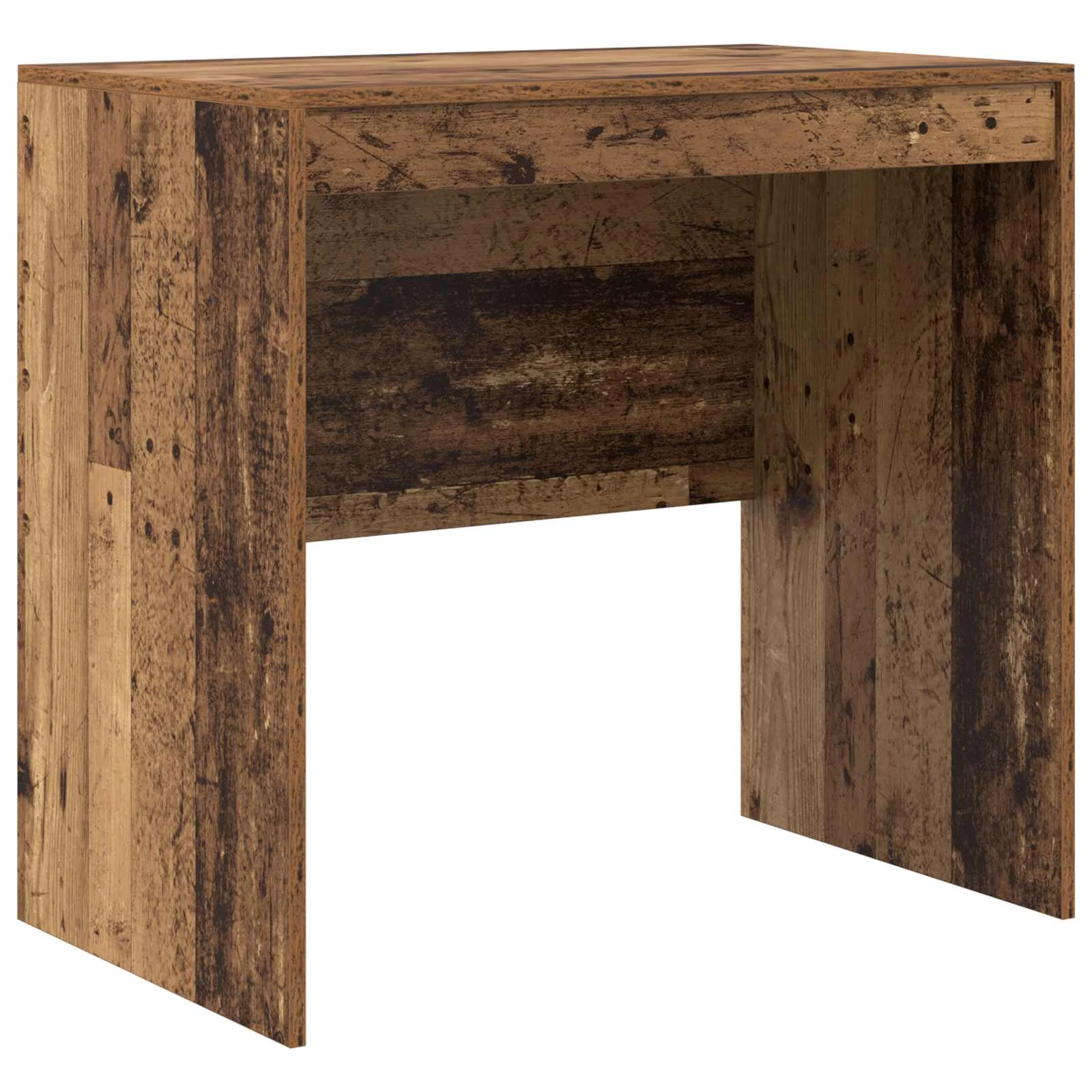 Bureau en 2 éléments 125,5 x 50 x 127 cm bois ancien – vue de dessus