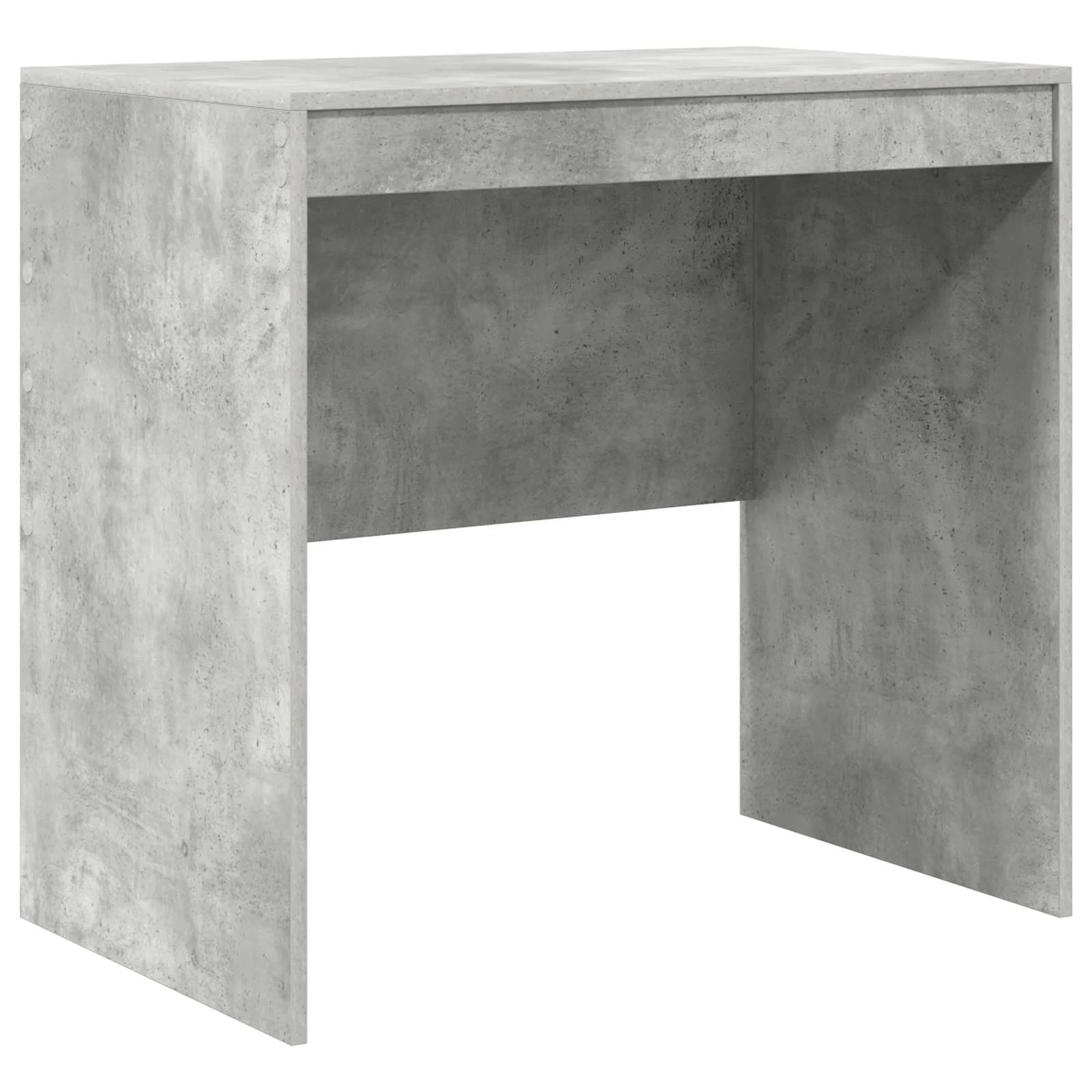 Bureau en 2 éléments 125,5 x 50 x 127 cm gris béton – vue de dessus