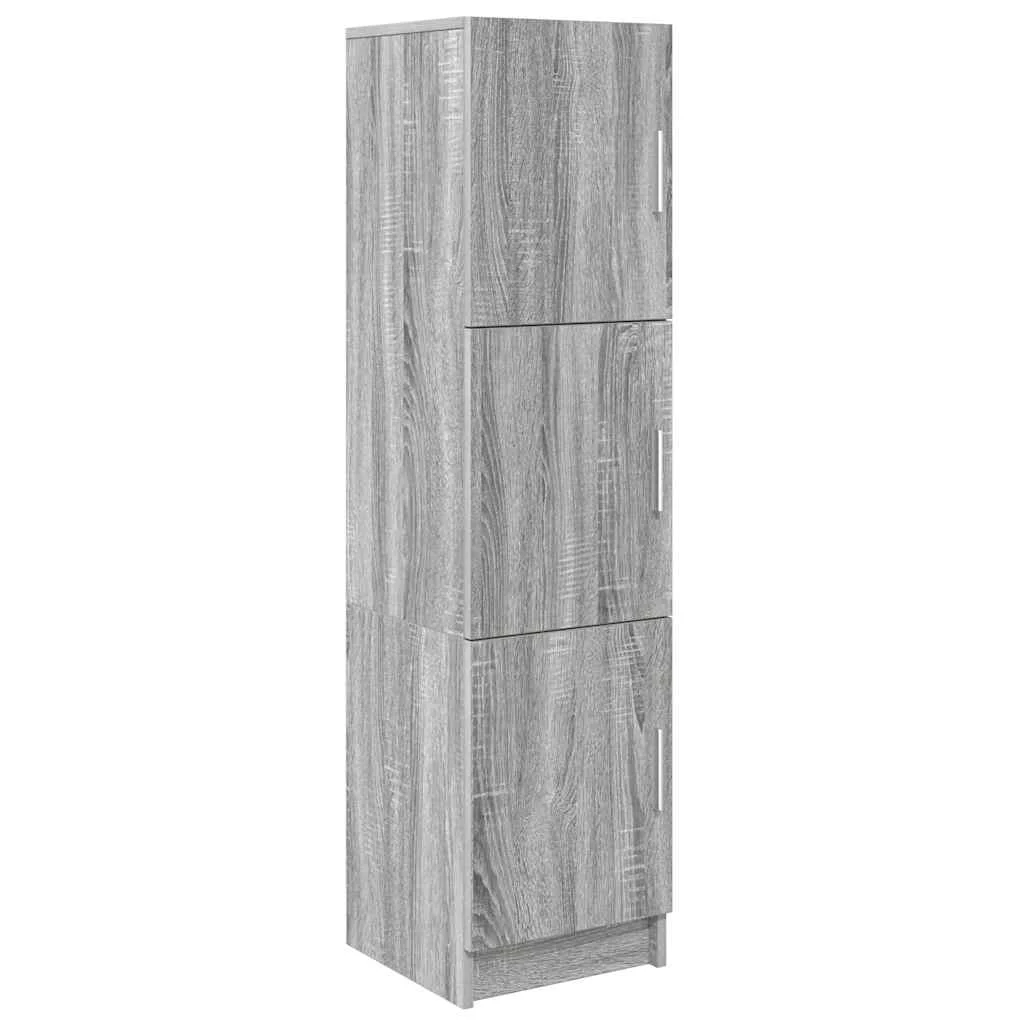 Bureau en 2 éléments 133,5 x 50 x 124 cm sonoma gris – vue de dos