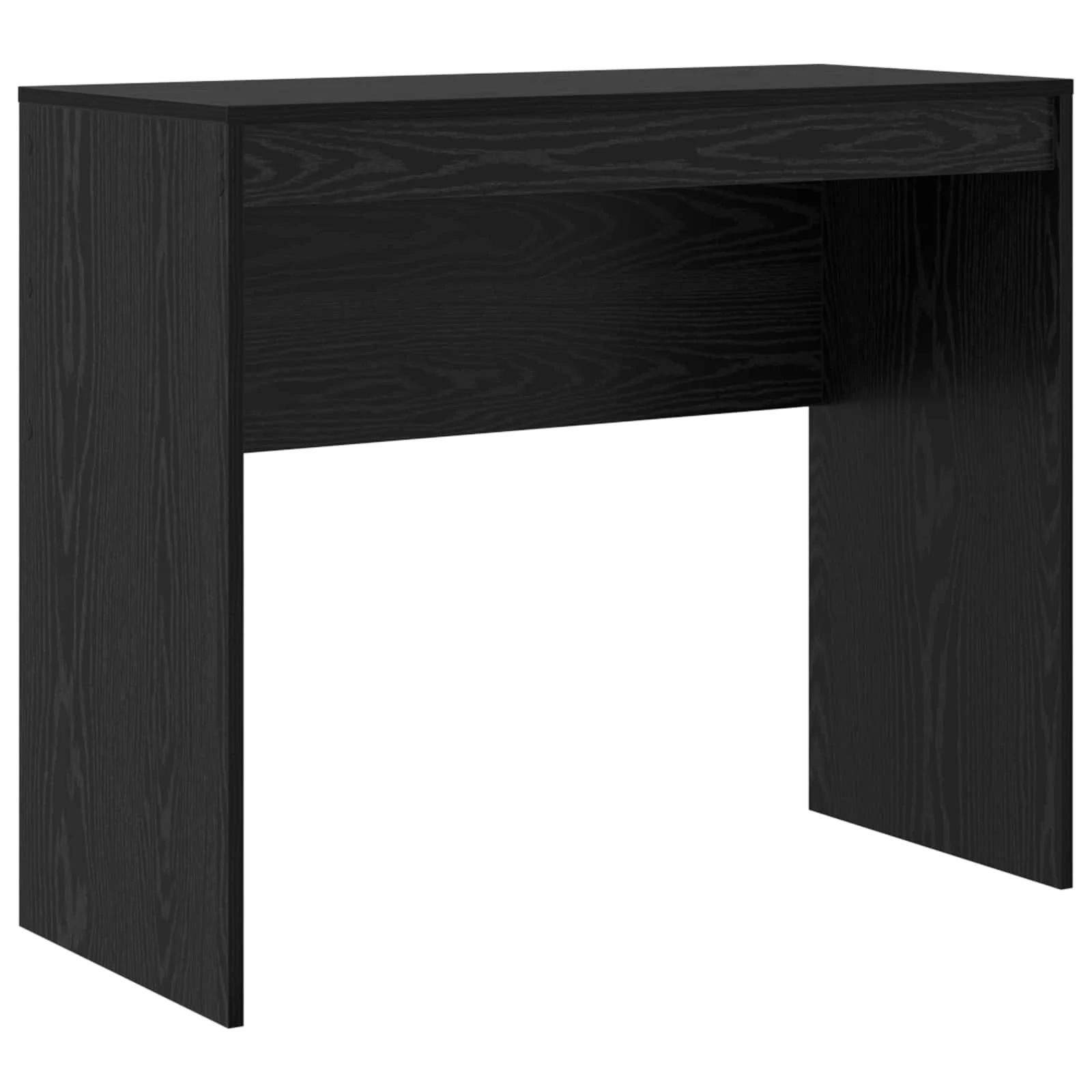 Bureau en 2 éléments 135,5 x 40 x 127 cm chêne noir – vue de dessus