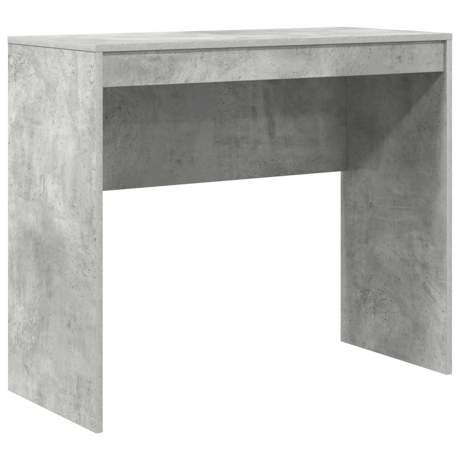Bureau en 2 éléments 135,5 x 40 x 127 cm gris béton – vue de dessus