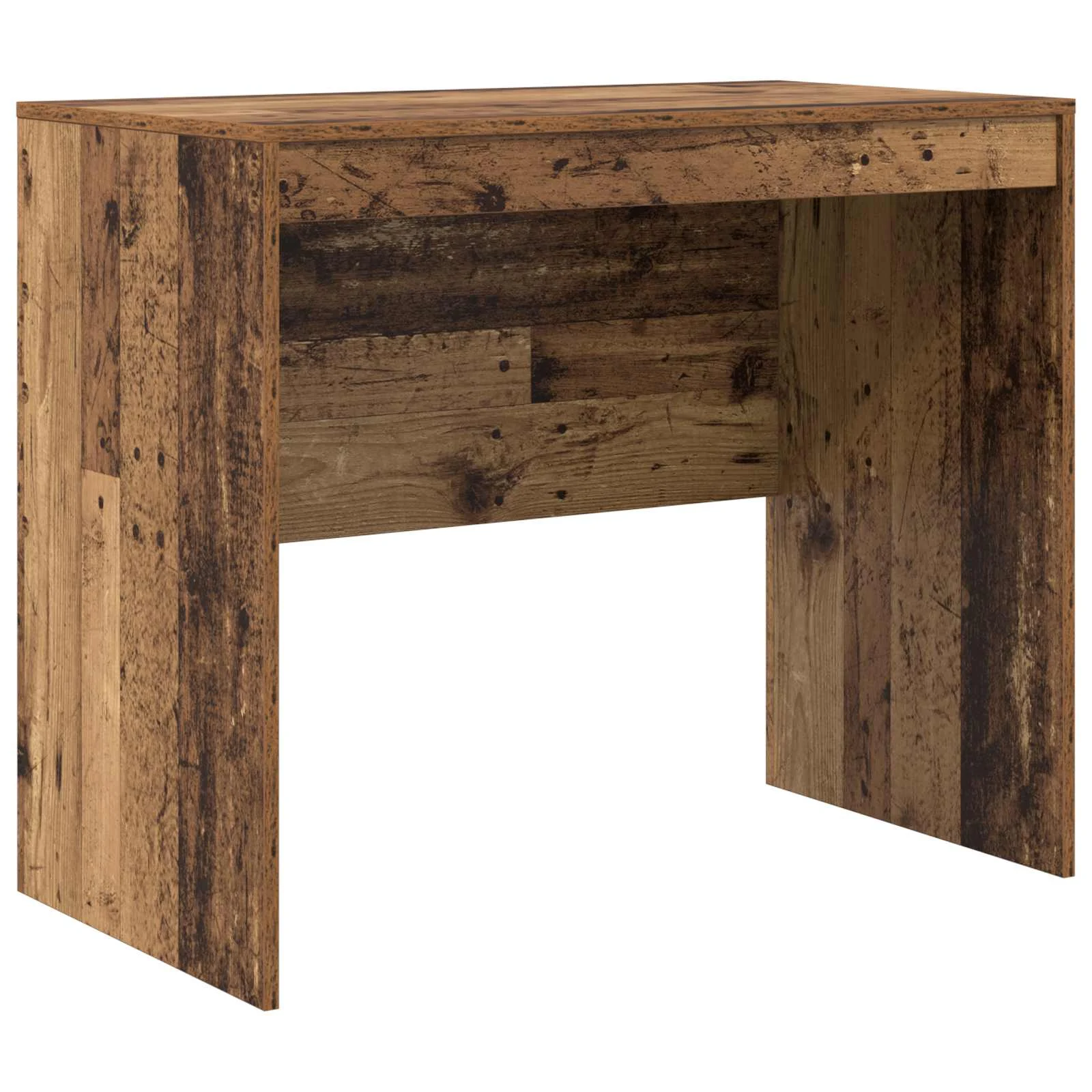 Bureau en 2 éléments 135,5 x 50 x 127 cm bois ancien – vue de dessus