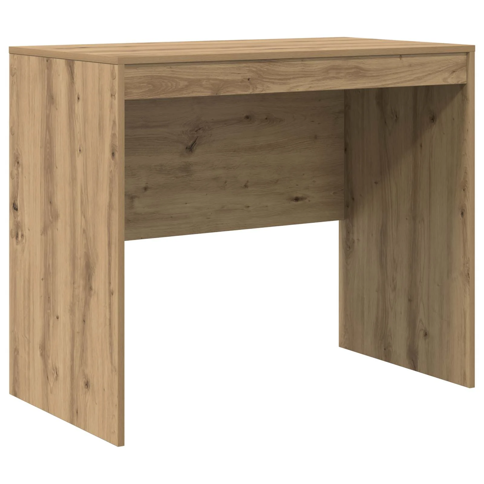 Bureau en 2 éléments 135,5 x 50 x 127 cm chêne artisanal – vue de dessus