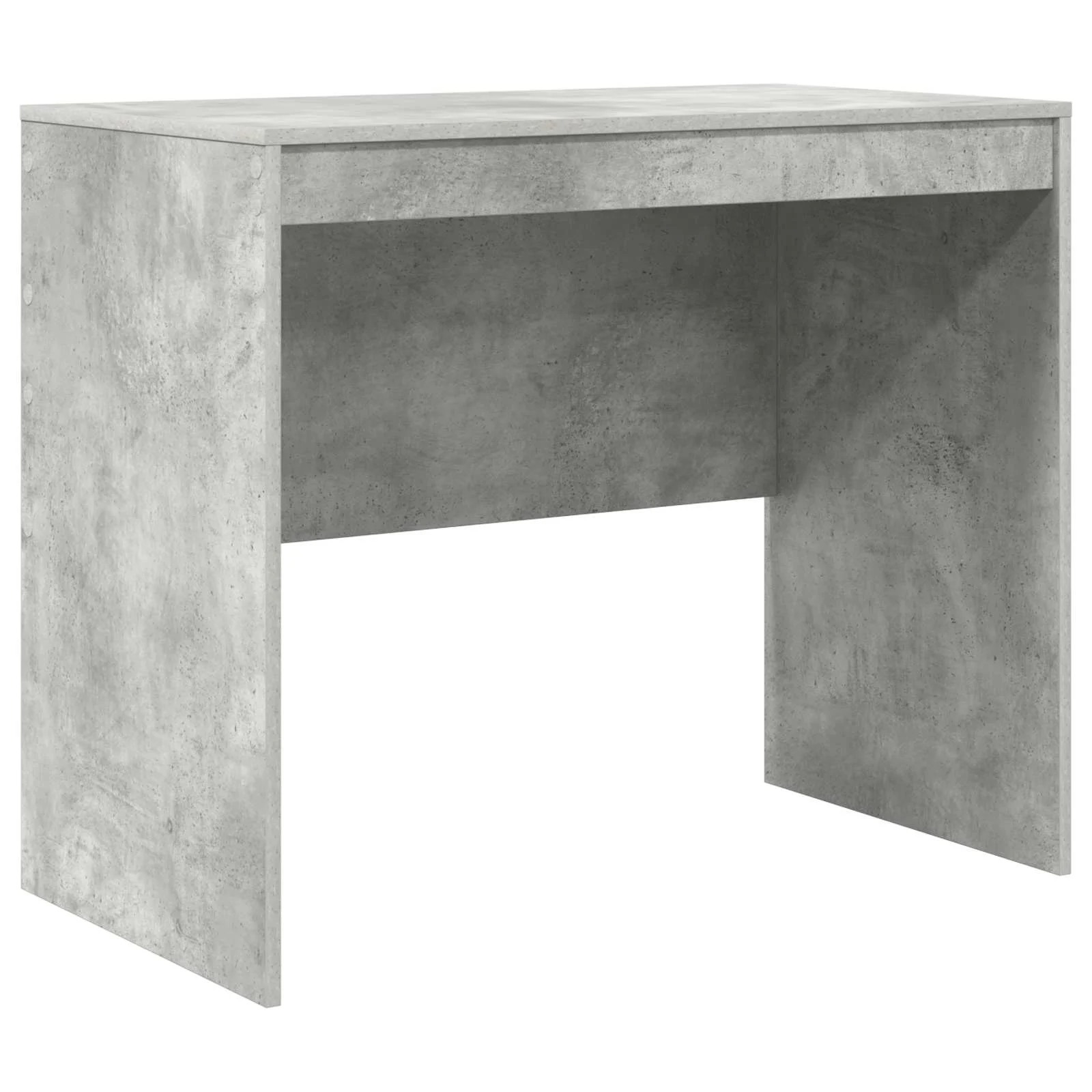Bureau en 2 éléments 135,5 x 50 x 127 cm gris béton – vue de dessus