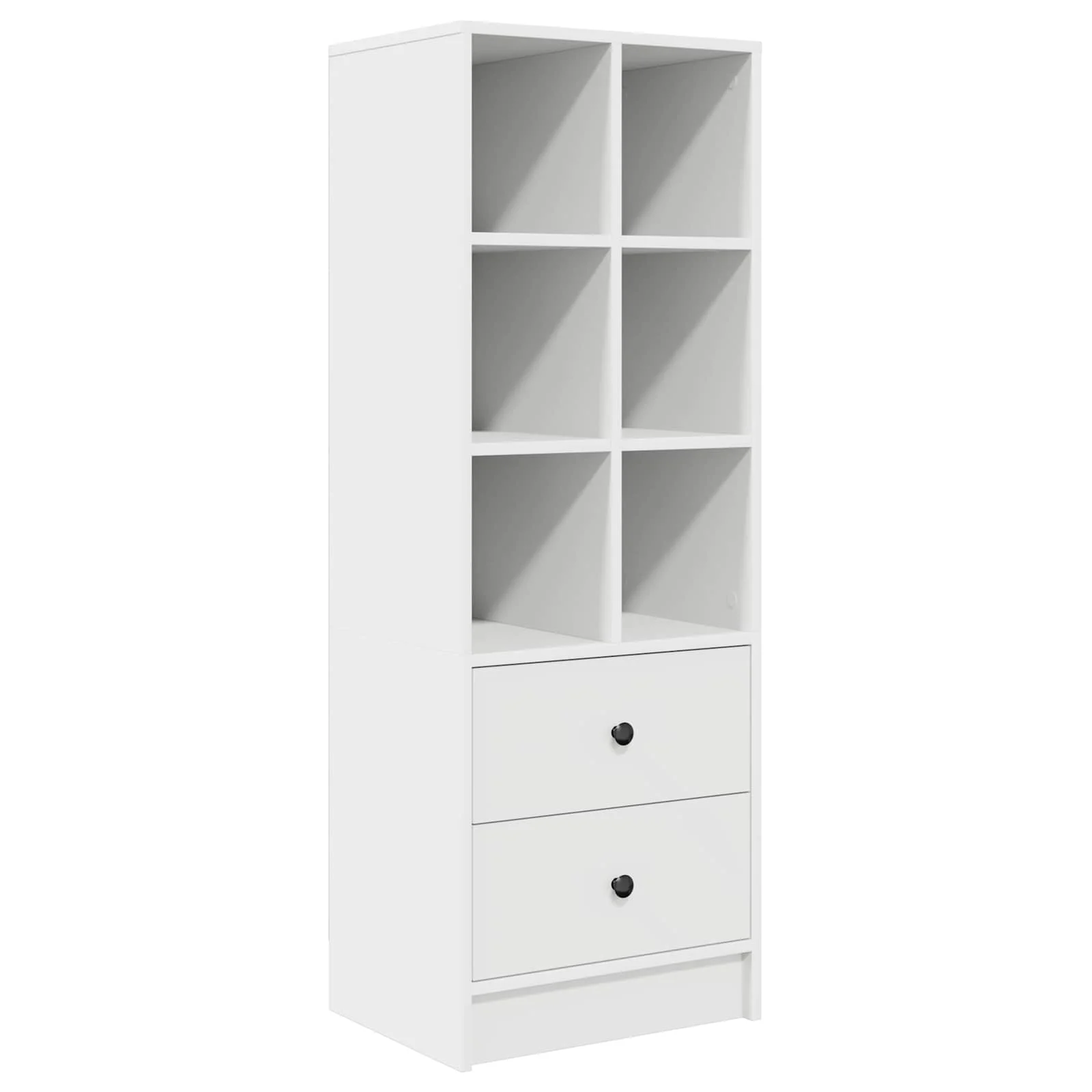 Bureau en 2 éléments 145,5 x 40 x 127 cm blanc – modèle 2 – vue de dos