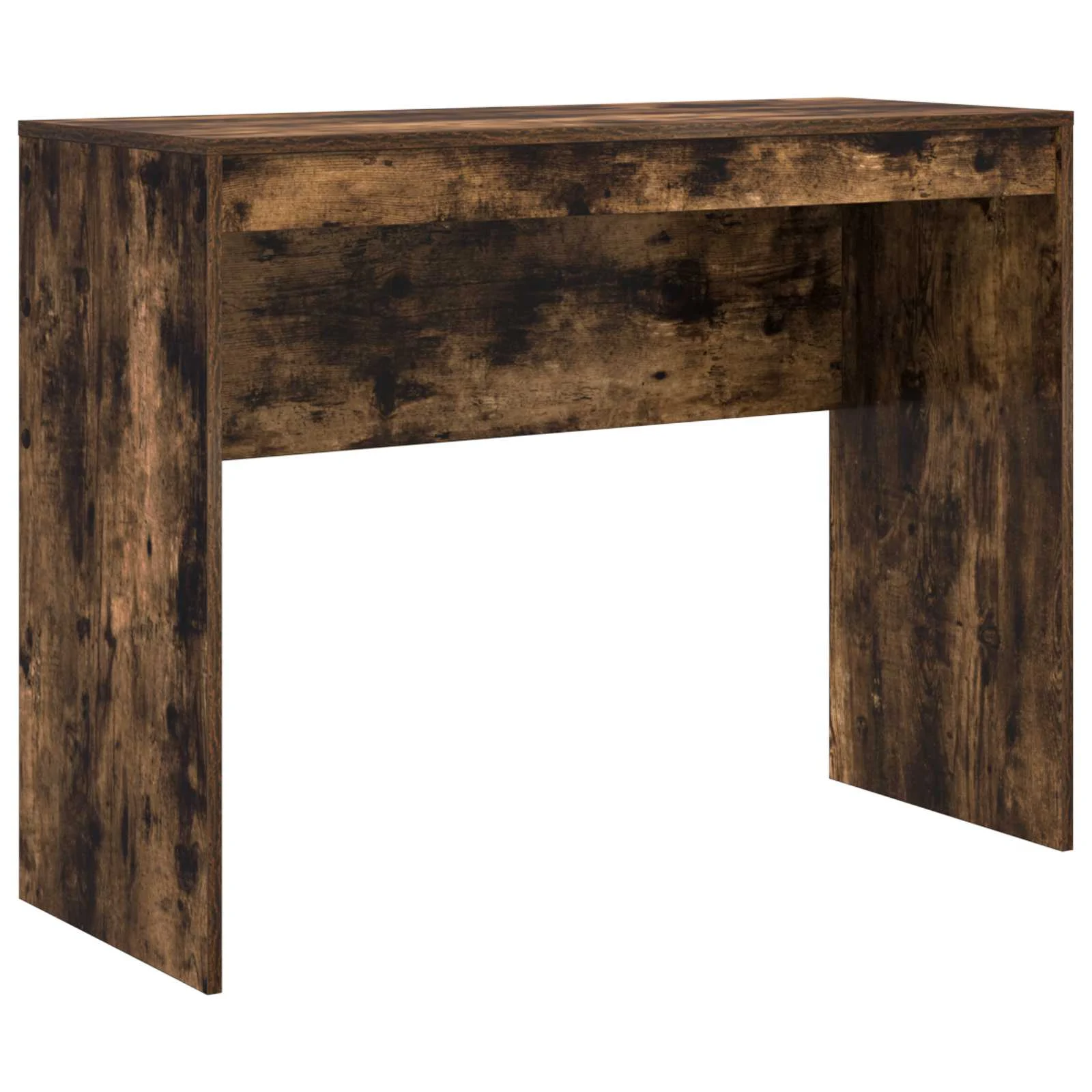 Bureau en 2 éléments 145,5 x 40 x 127 cm chêne fumé – vue de dessus