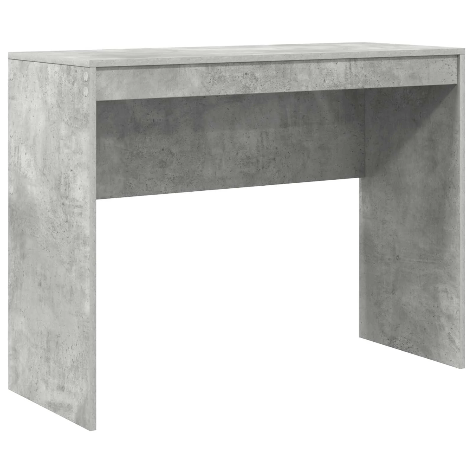 Bureau en 2 éléments 145,5 x 40 x 127 cm gris béton – vue de dessus