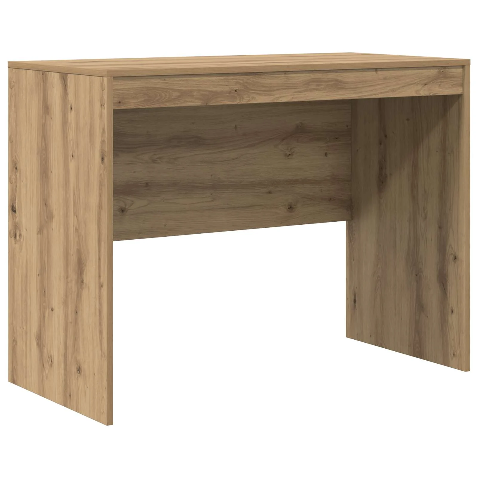 Bureau en 2 éléments 145,5 x 50 x 127 cm chêne artisanal – vue de dessus