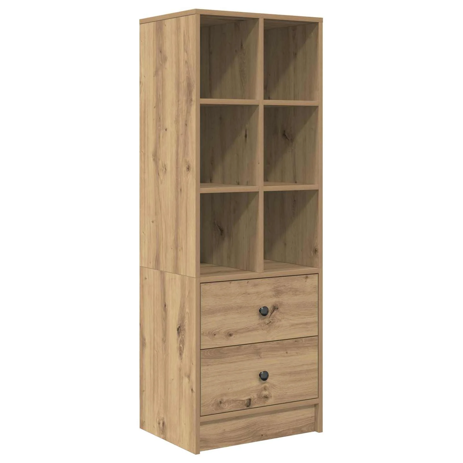 Bureau en 2 éléments 145,5 x 50 x 127 cm chêne artisanal – vue de dos