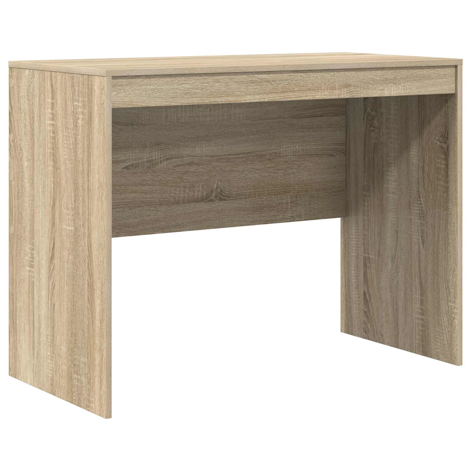 Bureau en 2 éléments 145,5 x 50 x 127 cm chêne sonoma – vue de dessus