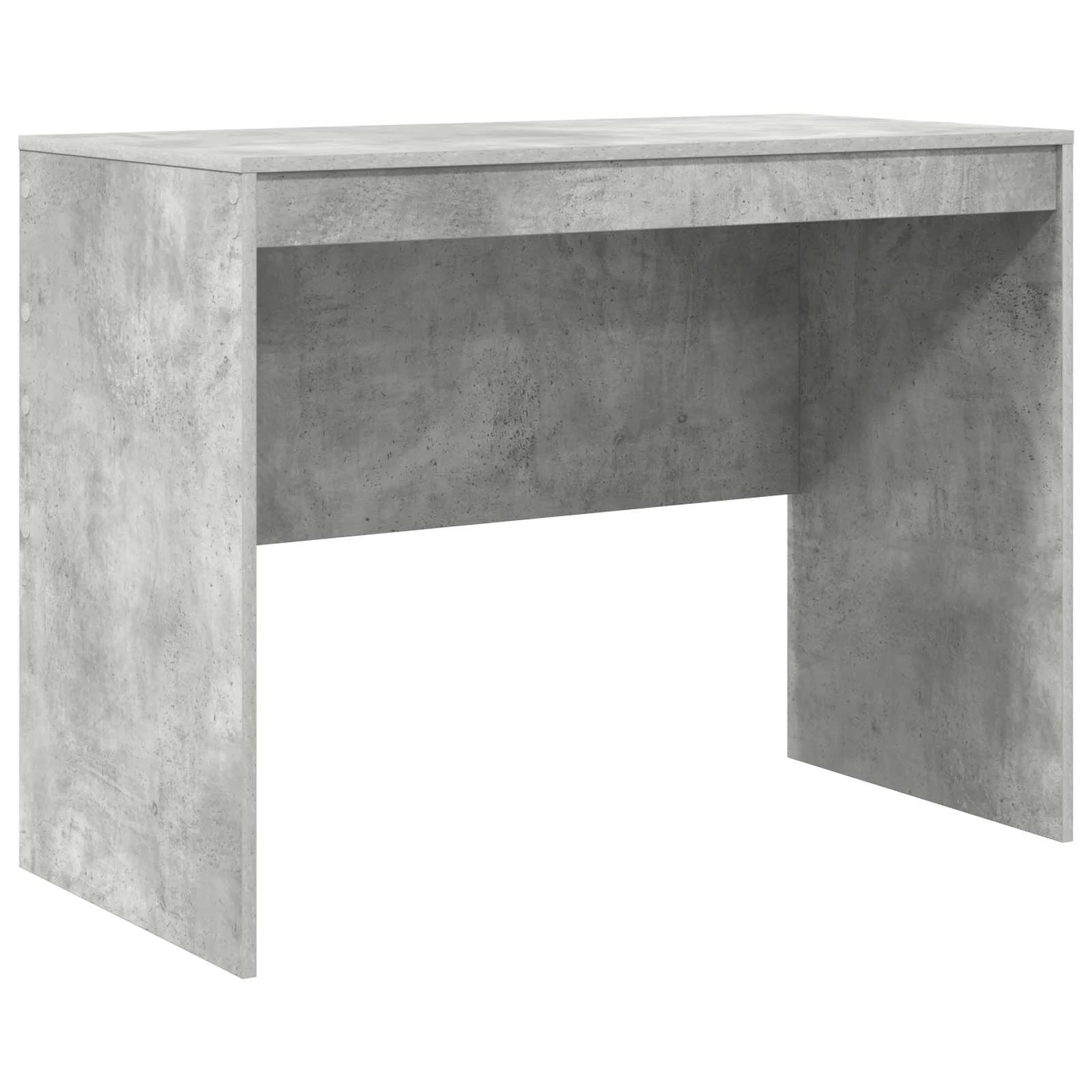 Bureau en 2 éléments 145,5 x 50 x 127 cm gris béton – vue de dessus